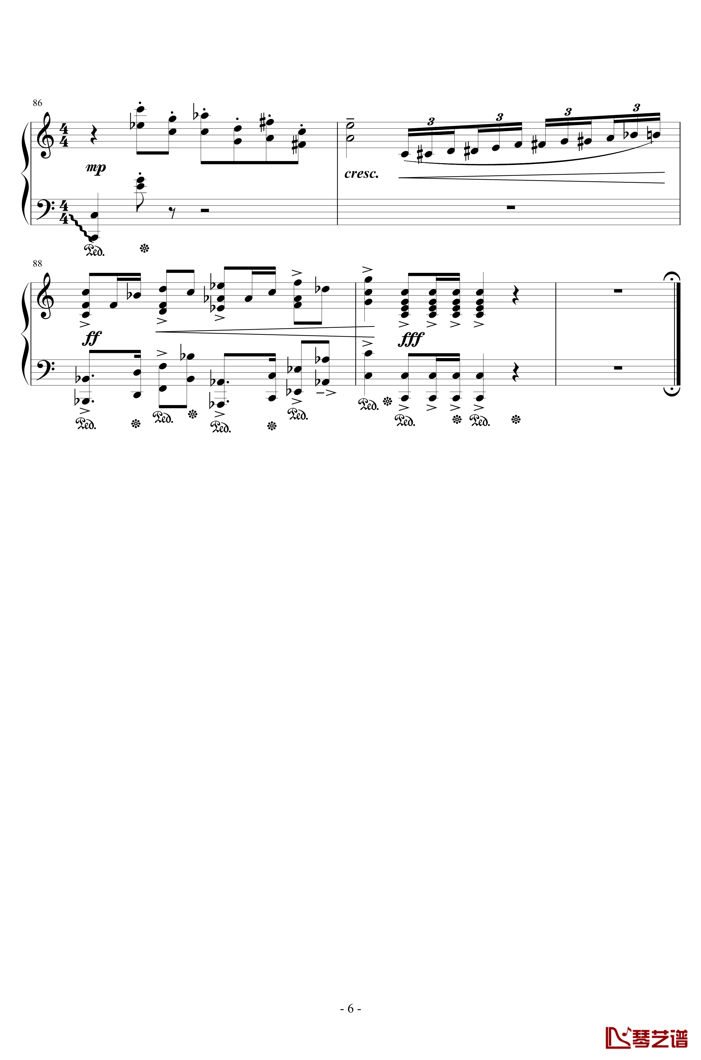 最终幻想5主旋律钢琴谱-植松伸夫6