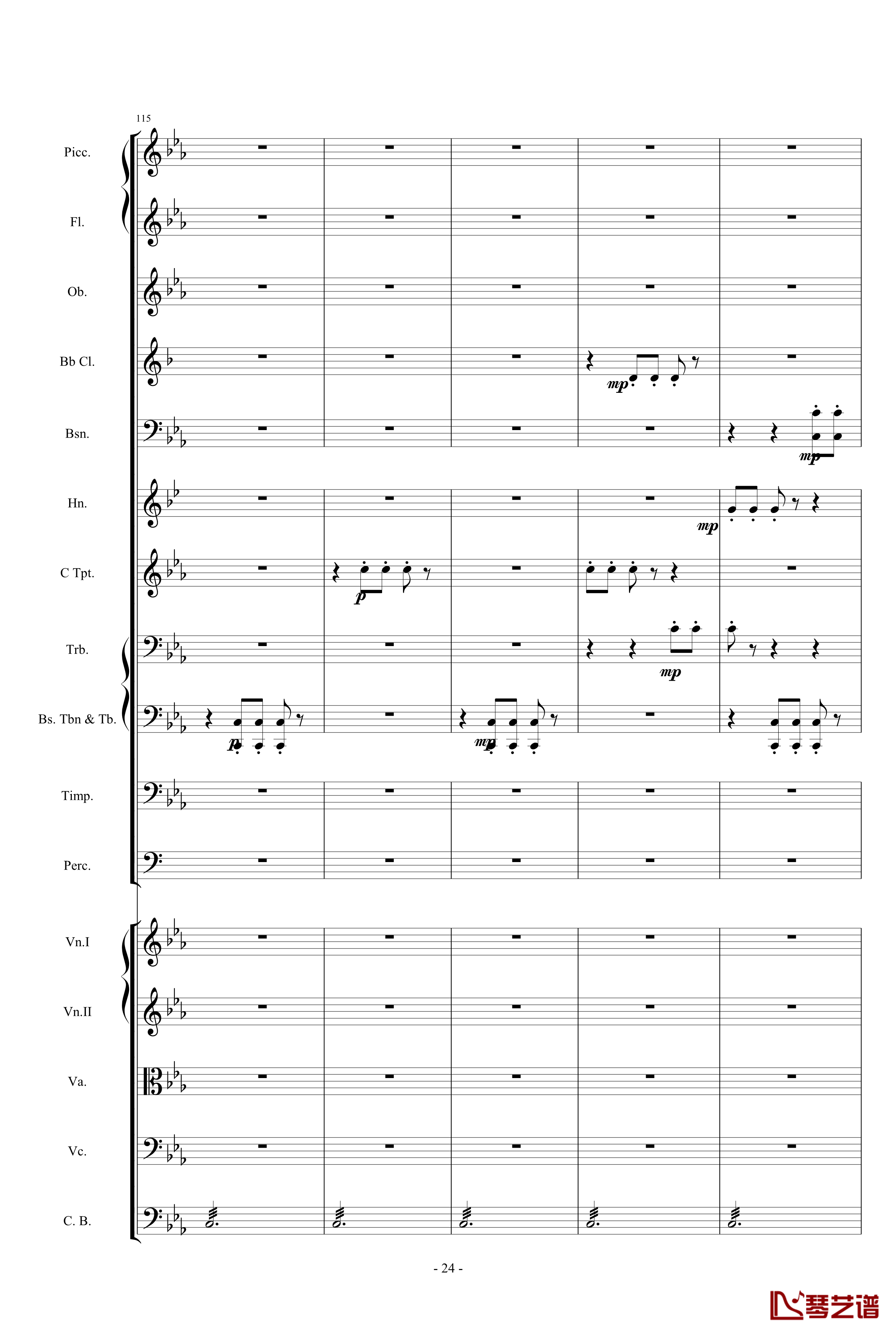 愤怒的小鸟交响曲第三乐章Op.5 no.3钢琴谱-1057257824