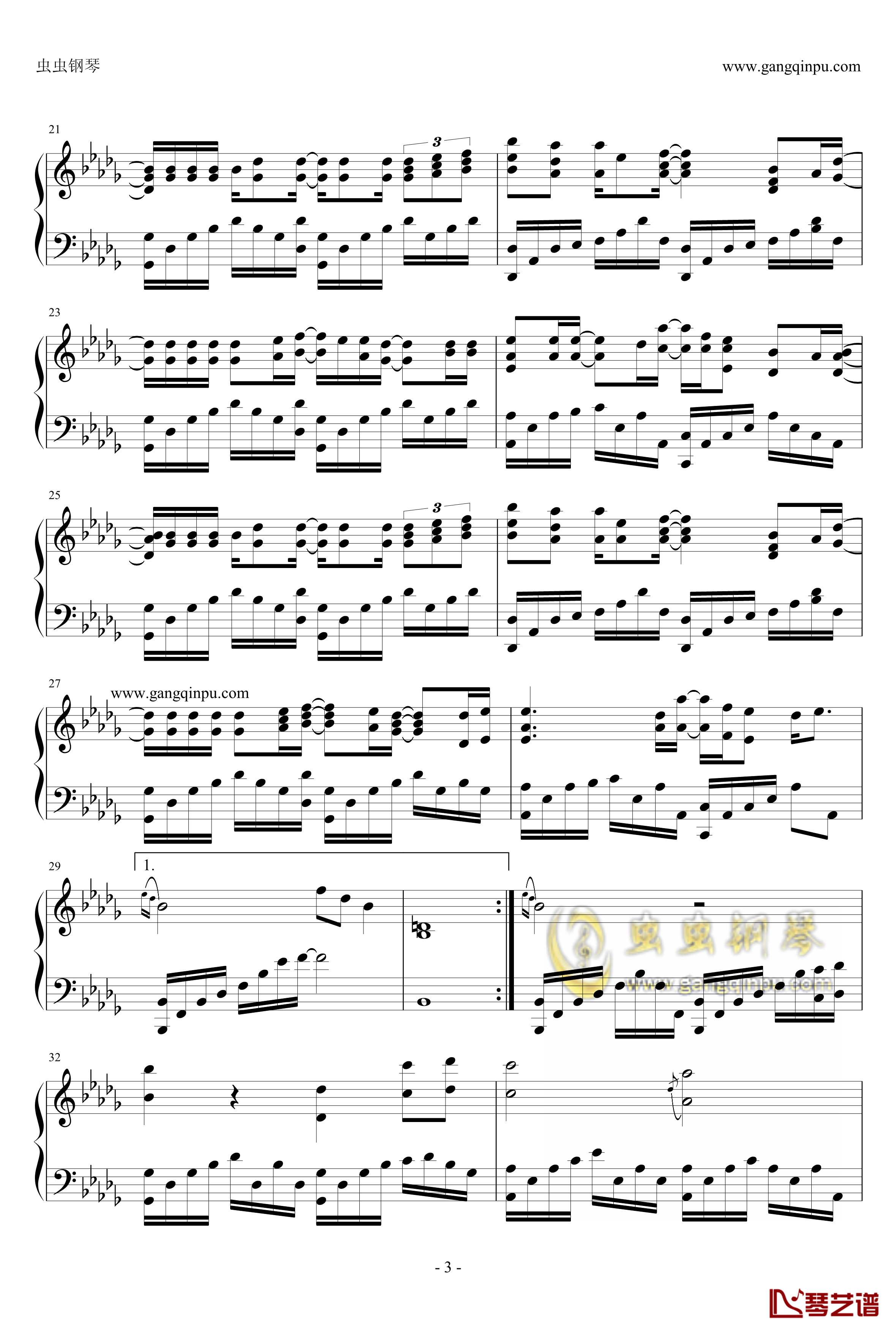 为龙钢琴谱-河图3