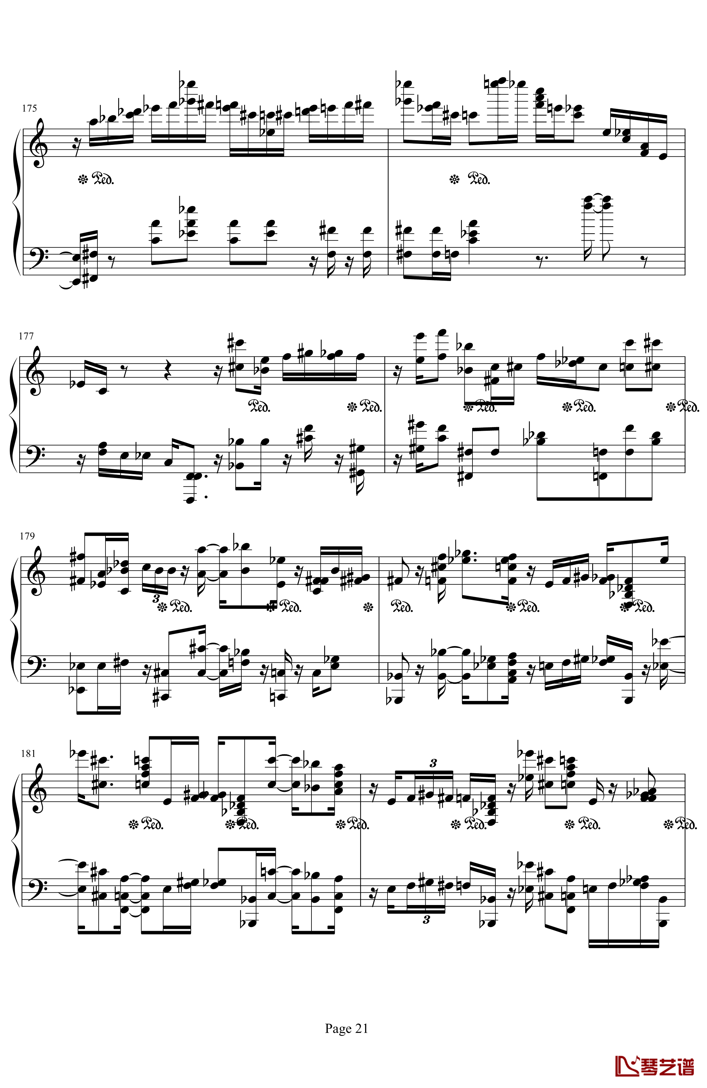 肖邦第二诙谐曲钢琴谱-肖邦-chopin21