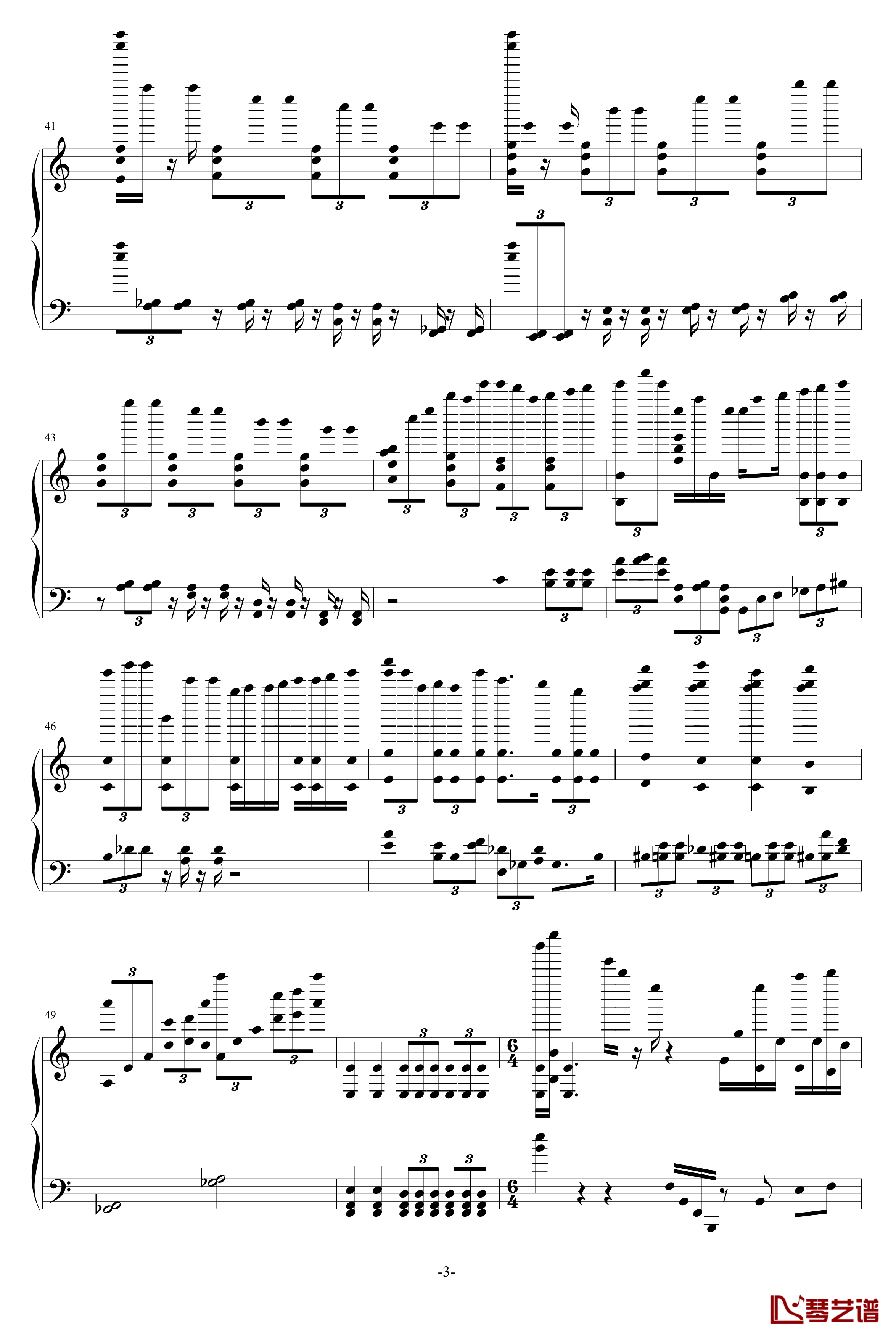 Anti-Ares钢琴谱-PF Concerto No.1 -ピアノ協奏曲1番 蠍火-游戏3