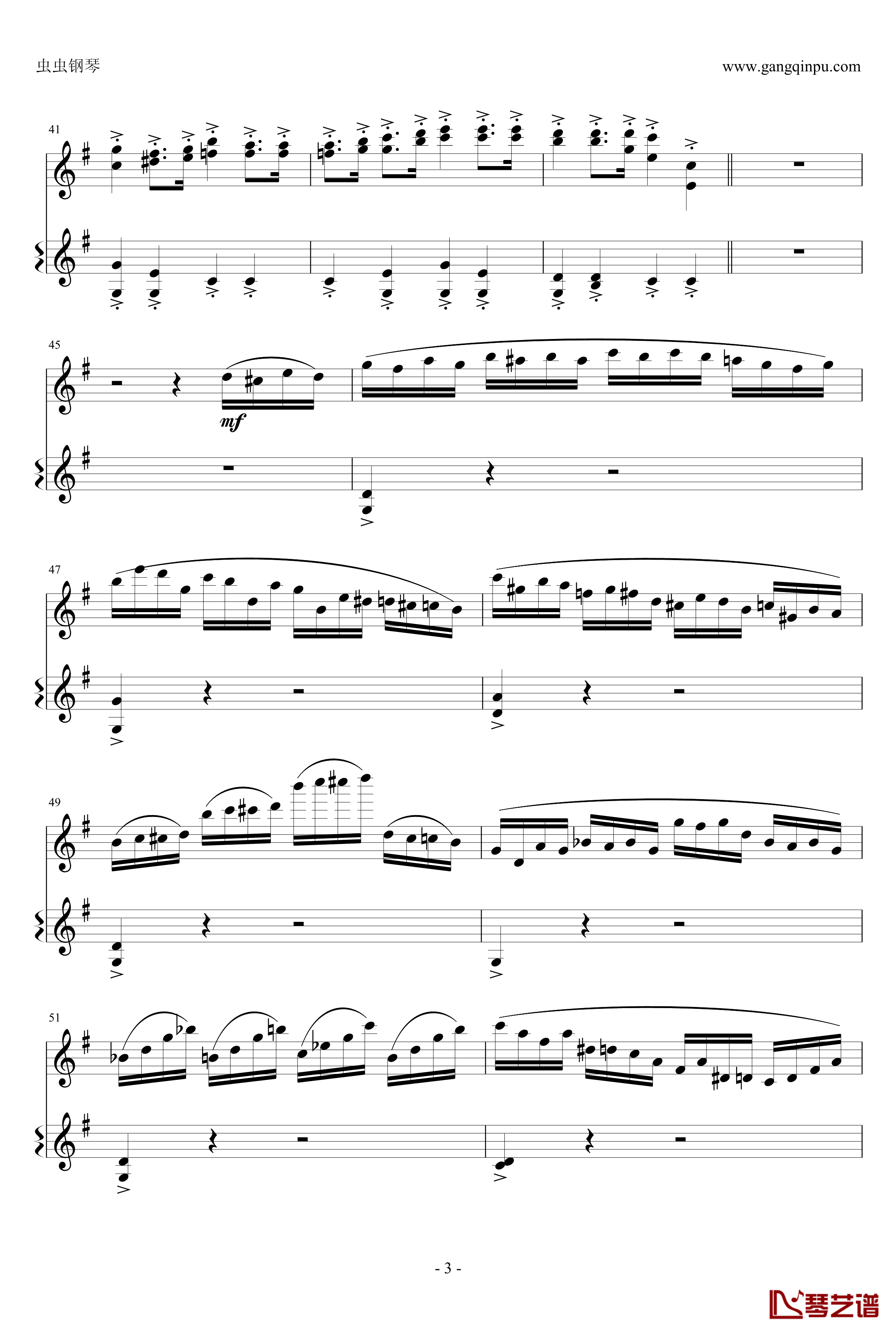 意大利国歌钢琴谱-变奏曲修改版-DXF3