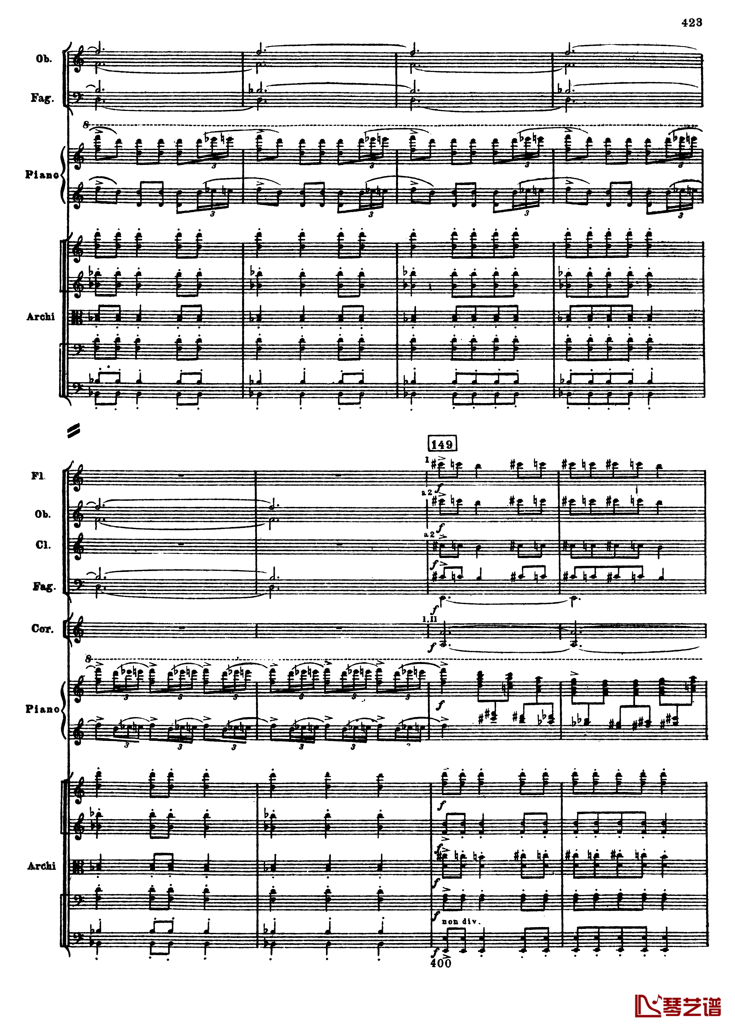 普罗科菲耶夫第三钢琴协奏曲钢琴谱-总谱-普罗科非耶夫155