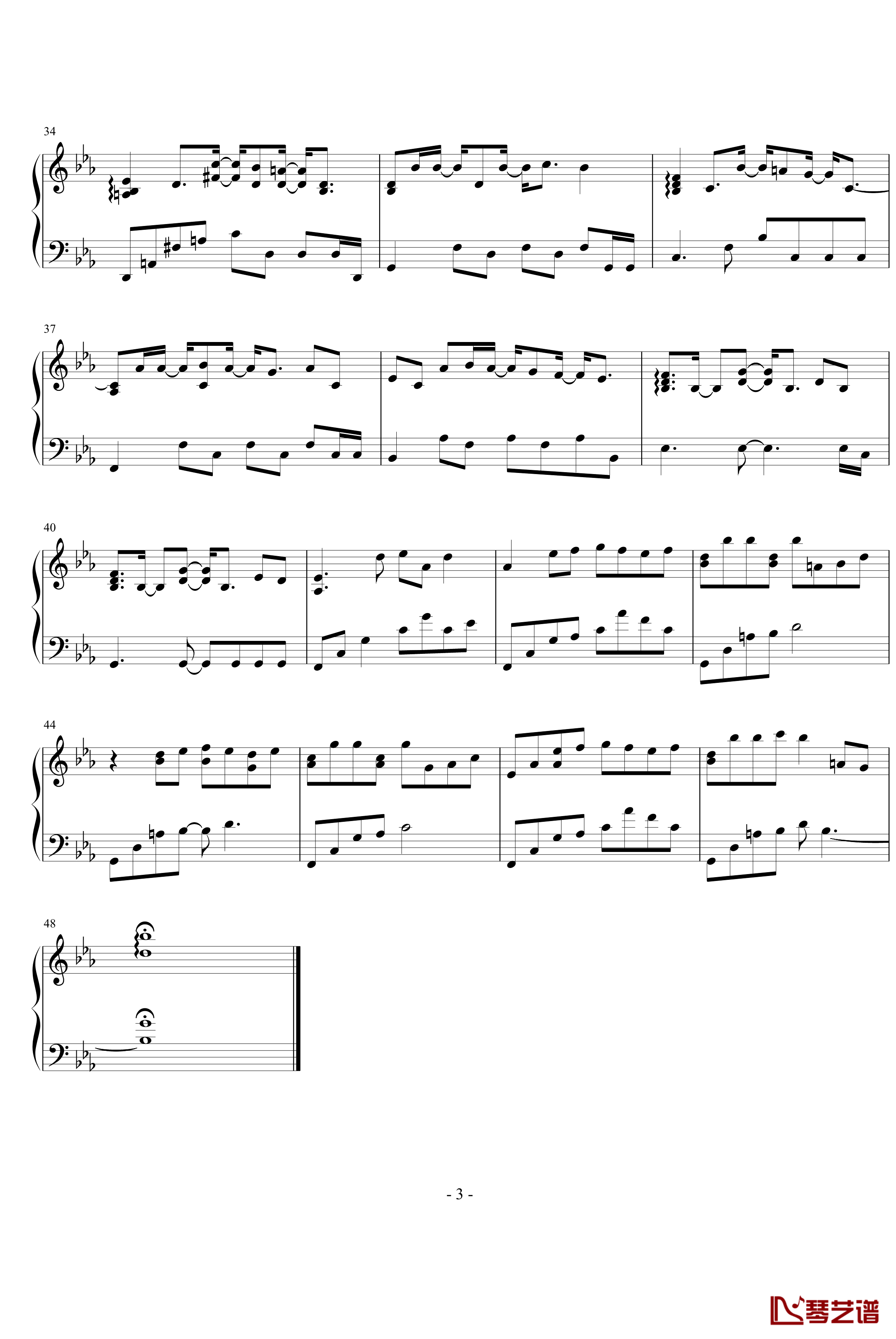 White Shadow钢琴谱-Yiruma3