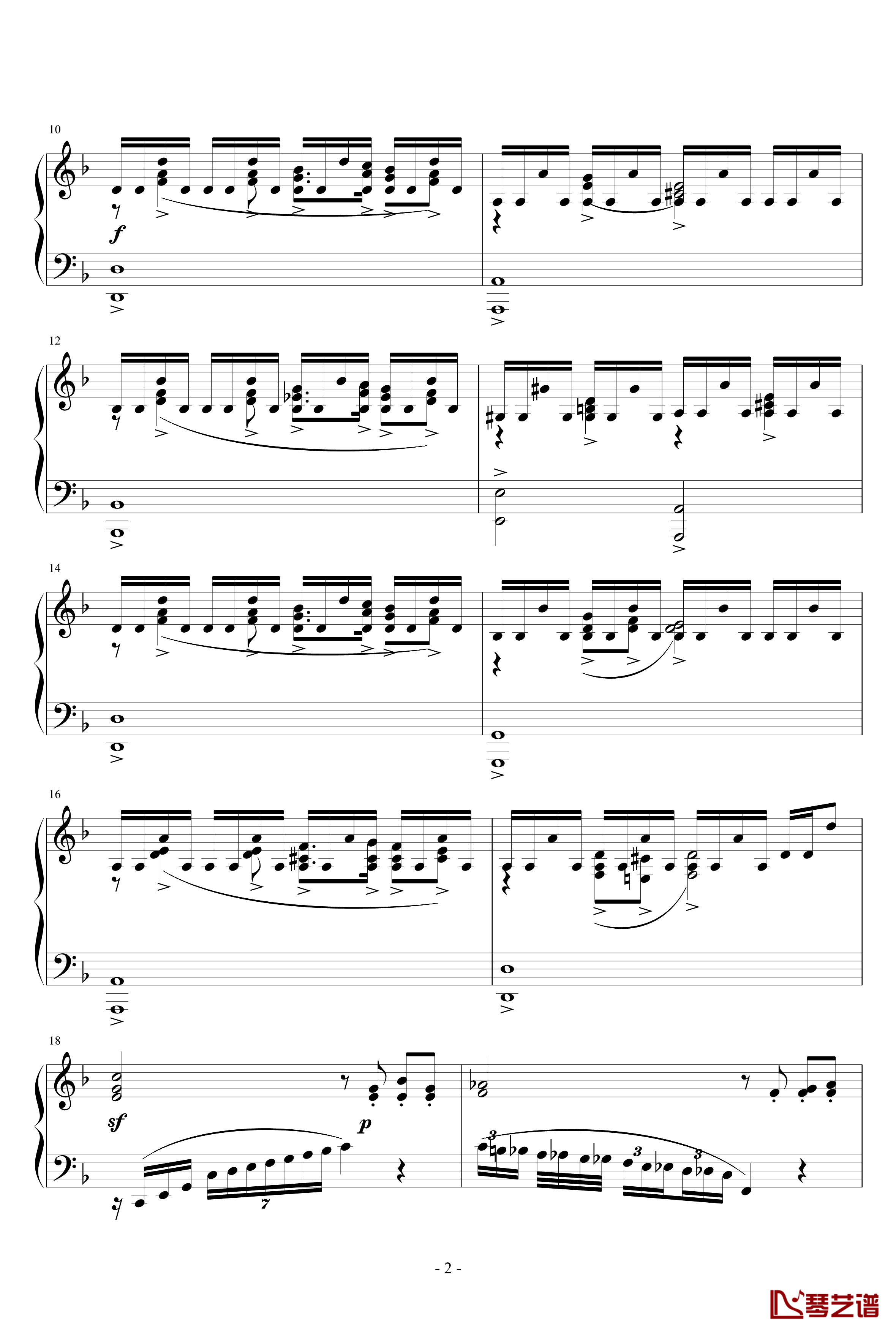 Etude in d Minor钢琴谱-Mazeppa秋涯2