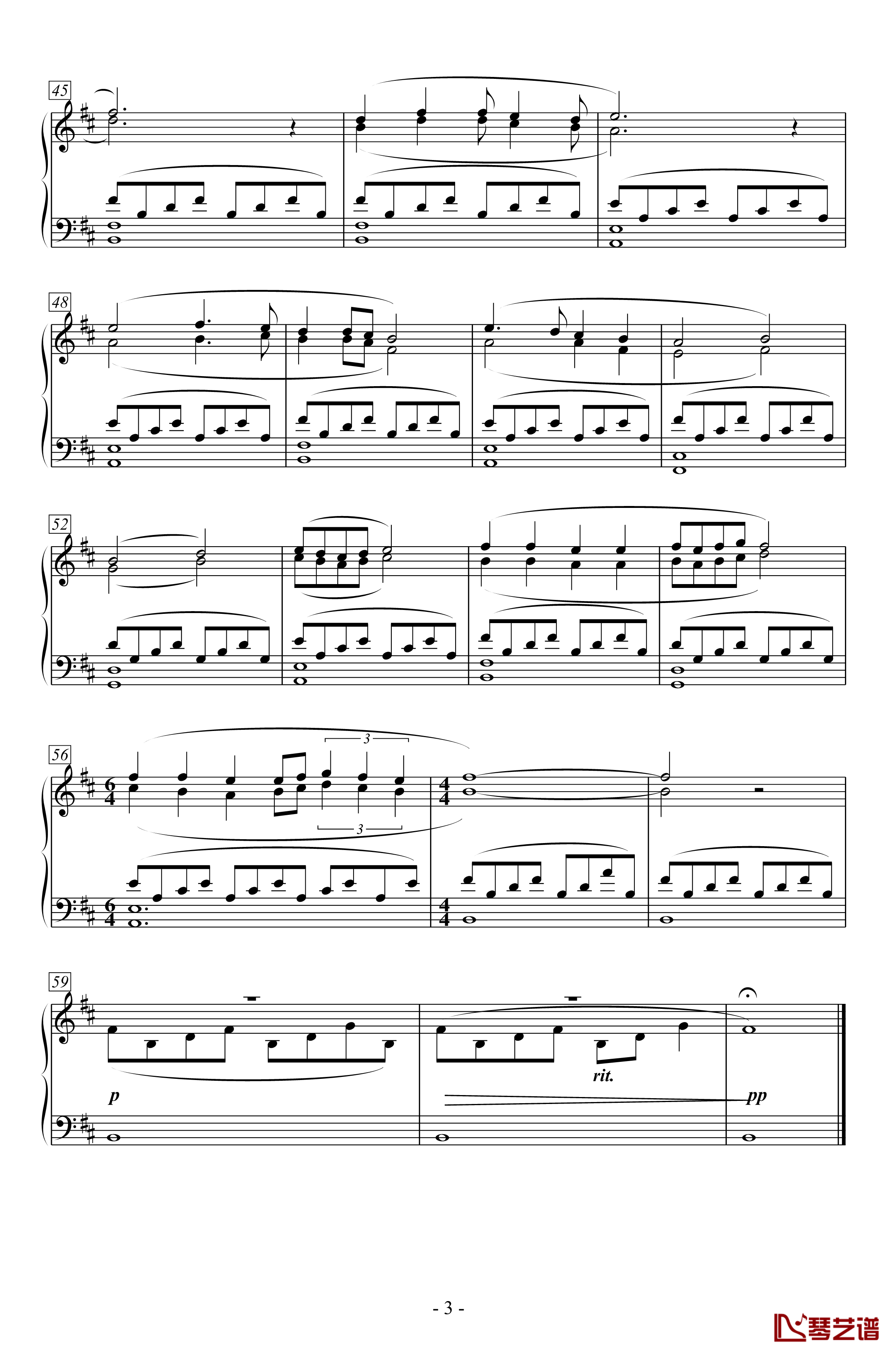 Quand Je Suis Mis Au Retour钢琴谱-文明6法国古典时代BGM3