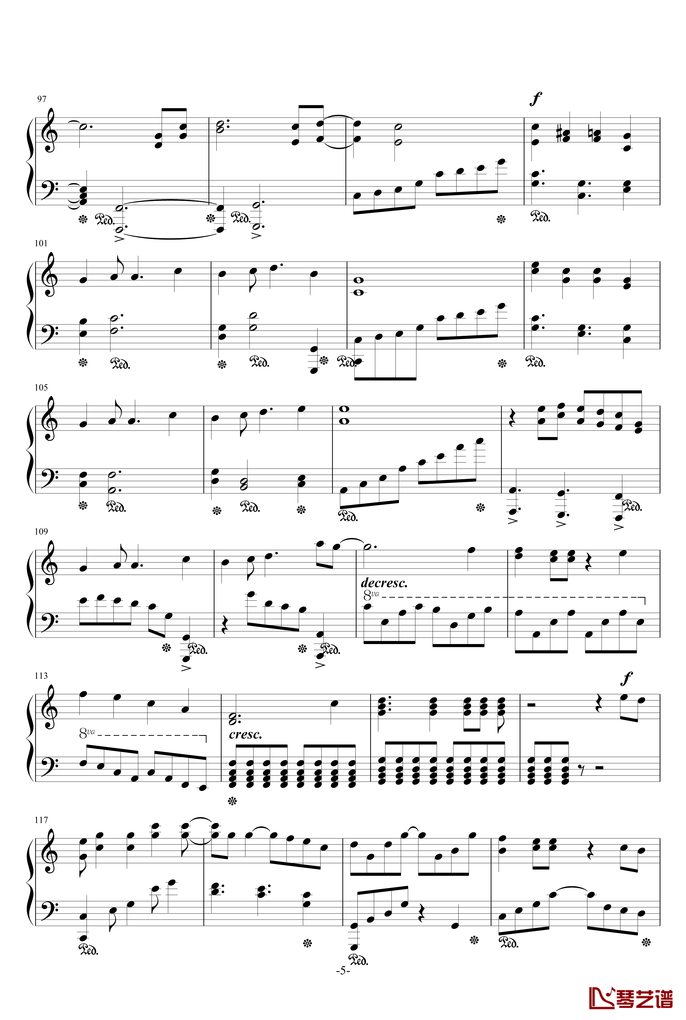 心之旋律钢琴谱-chk9185