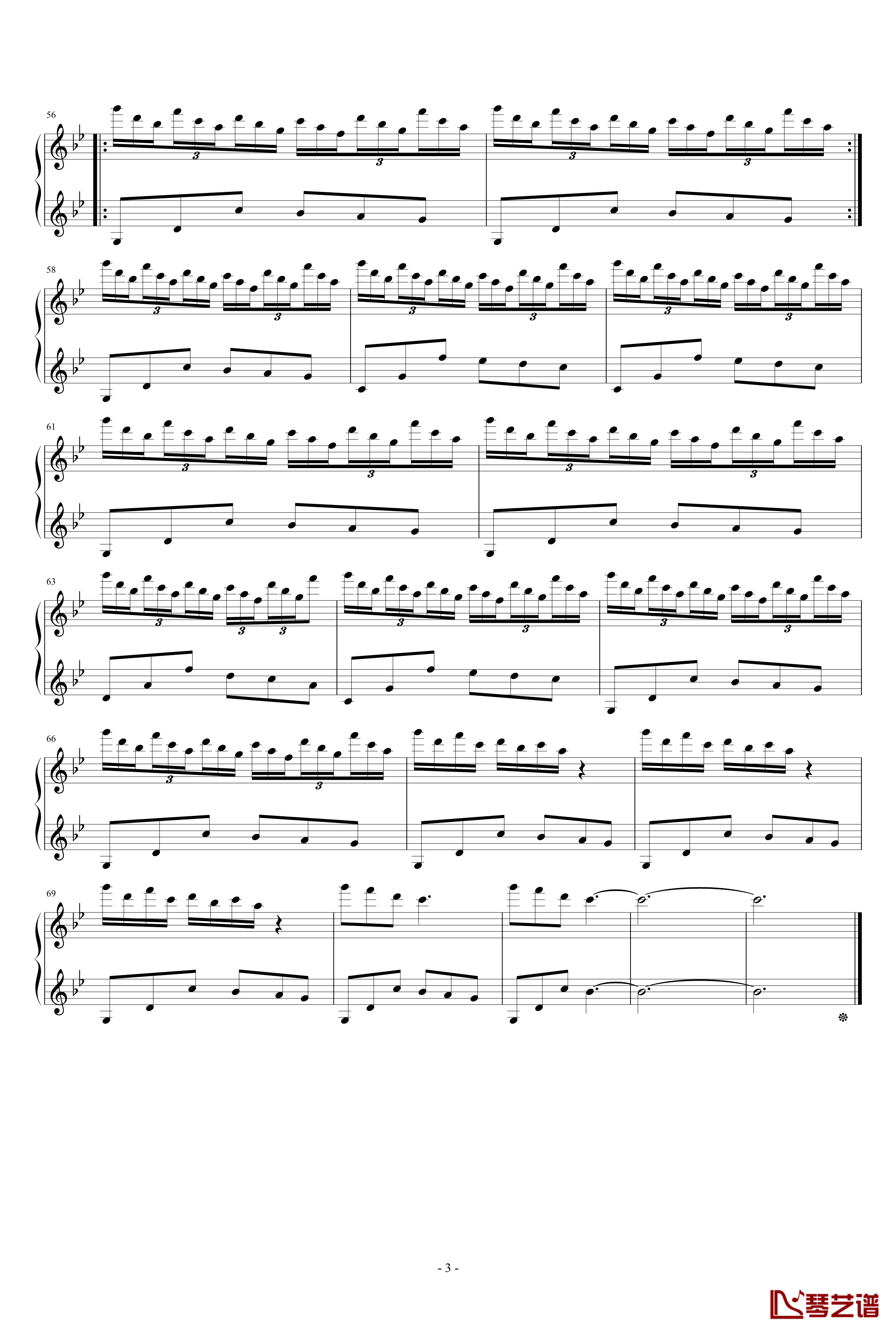 Carousel 1 in G Minor/Carousel 2 in G Minor钢琴谱-George Winston3