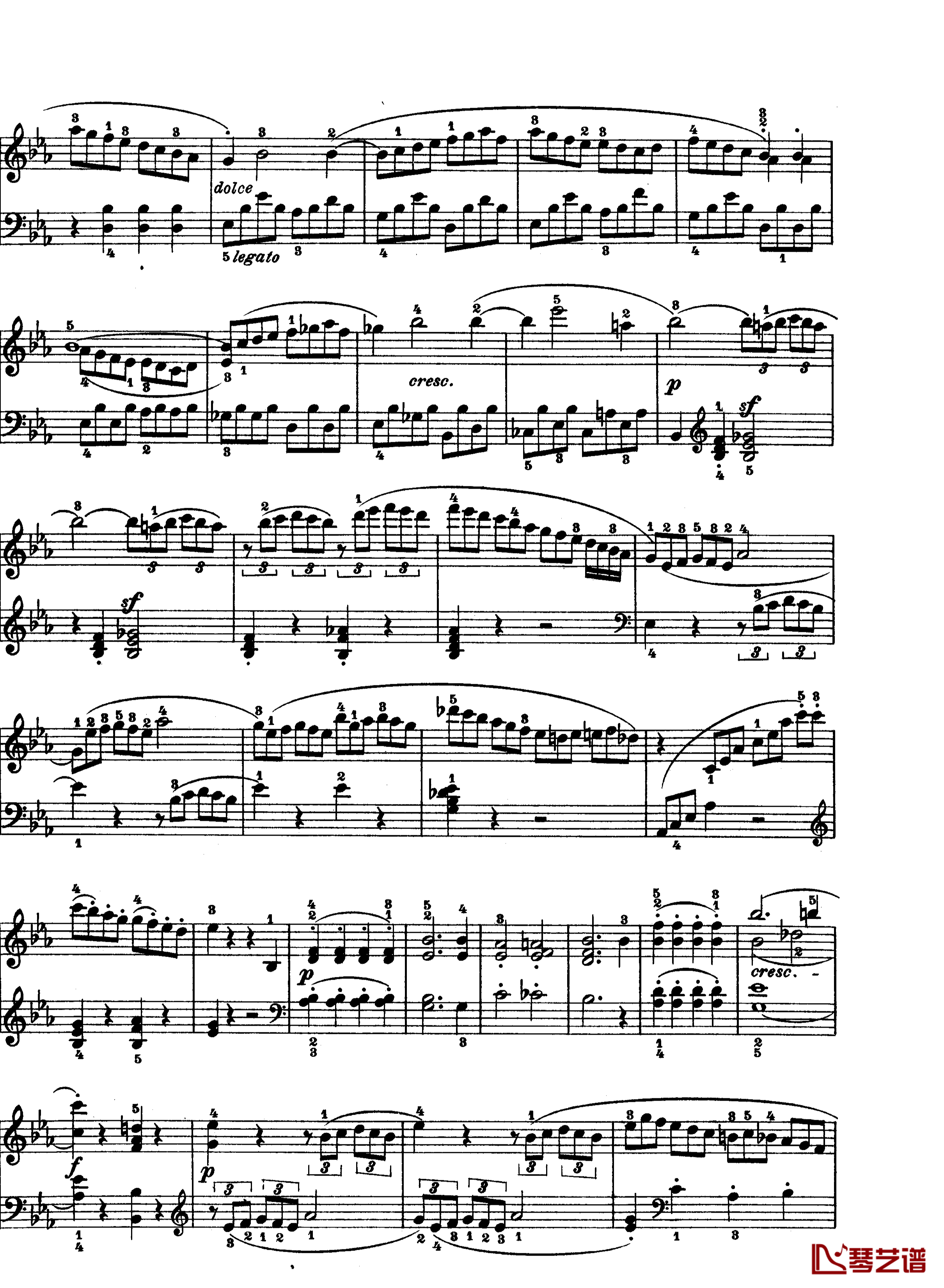 C小调第八琴奏鸣曲钢琴谱-悲怆-贝多芬-beethoven13