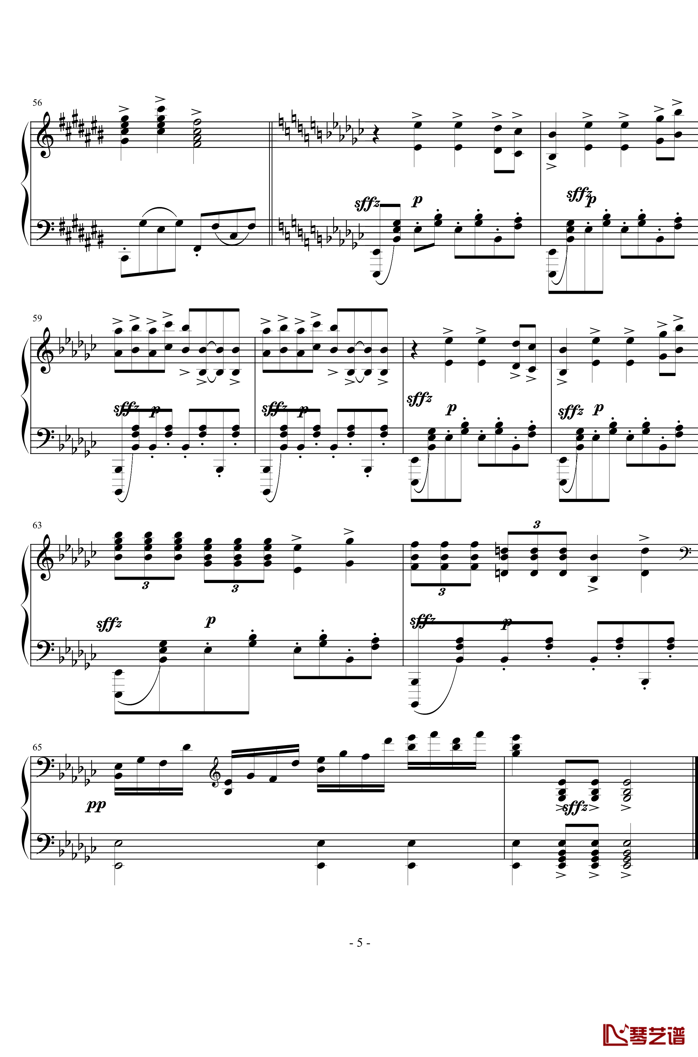 Op.40钢琴谱-前奏曲-人格分裂5