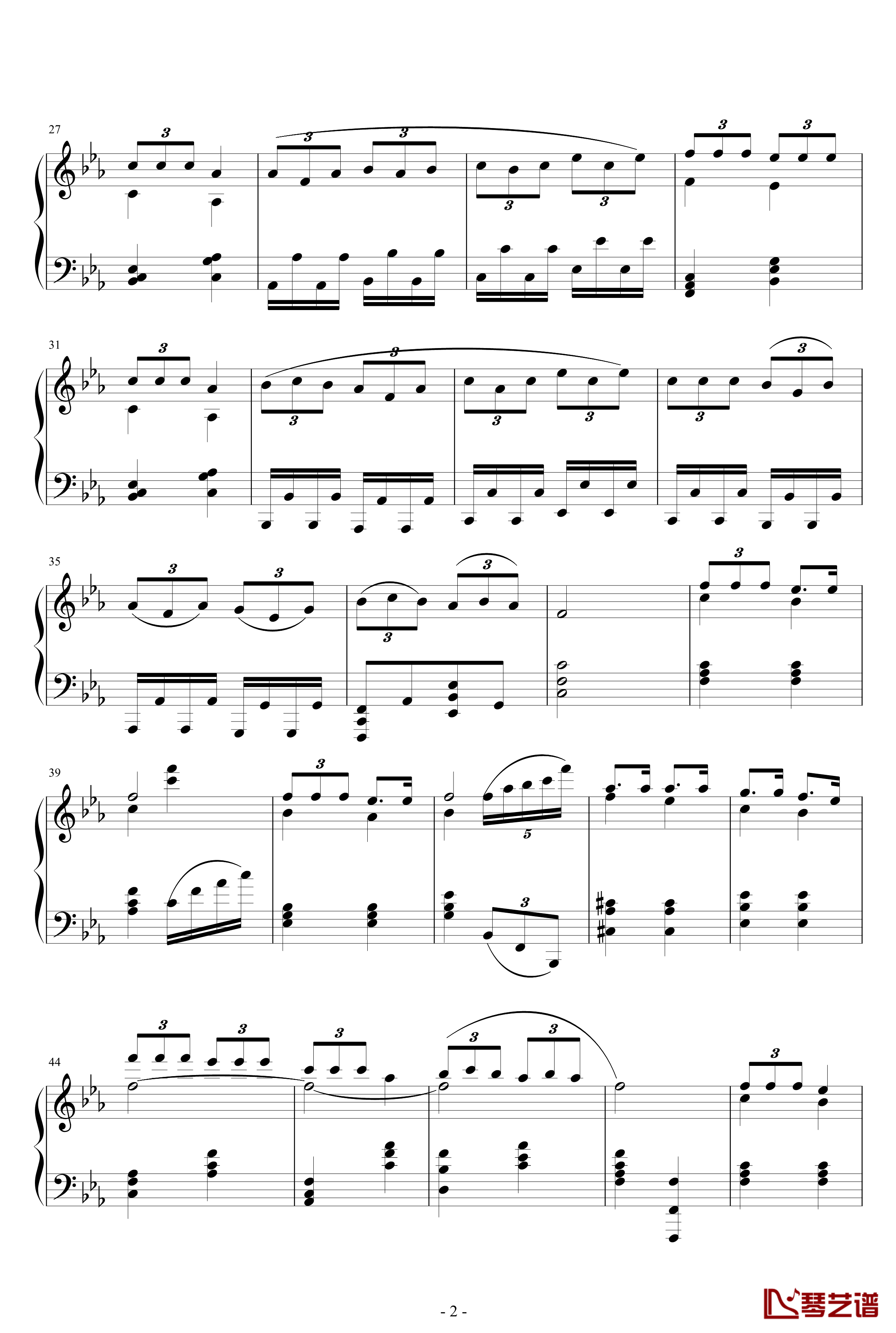 爆乳音头钢琴谱-钢琴版-vocaloid2