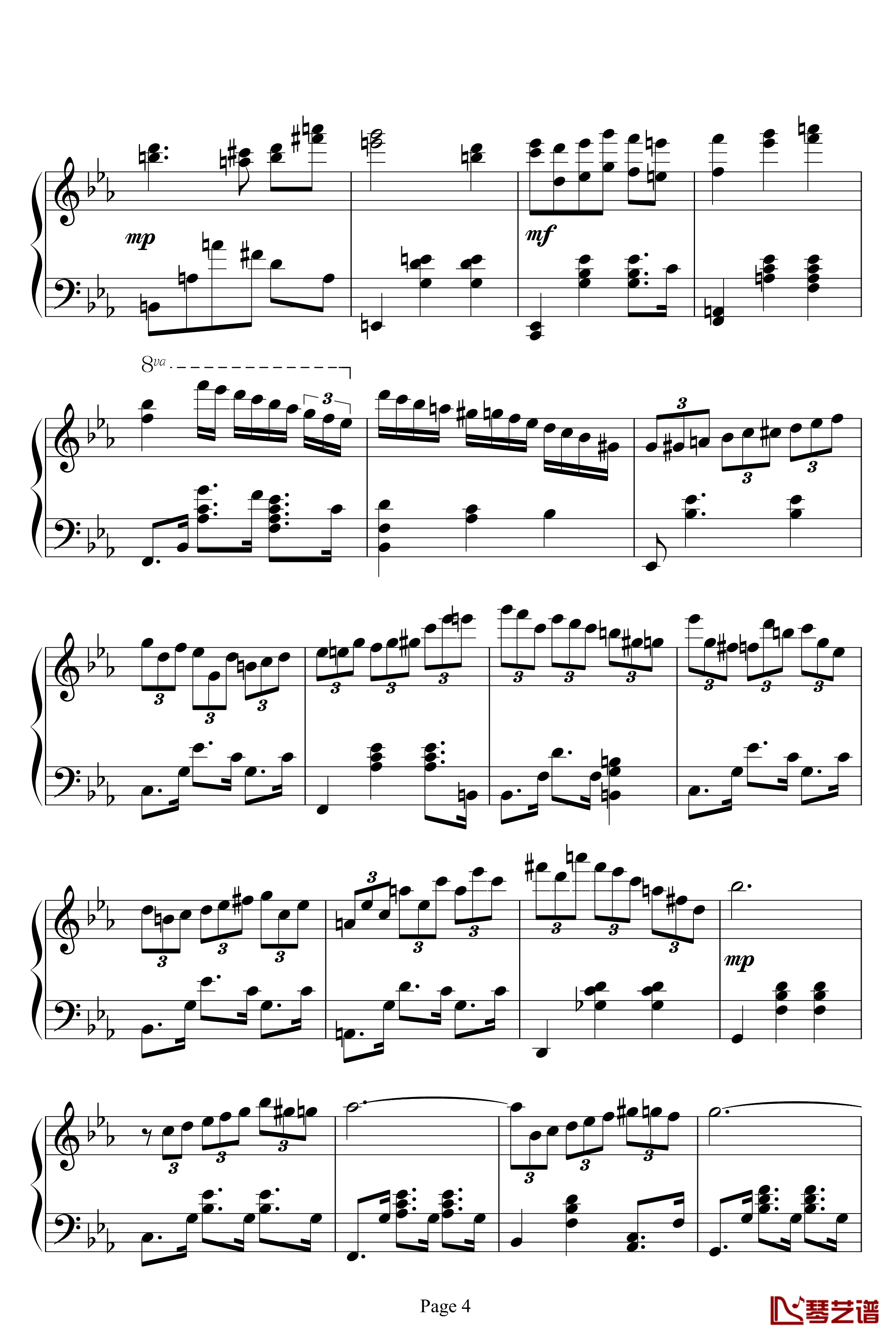 Magic Waltz钢琴谱-海上钢琴师4