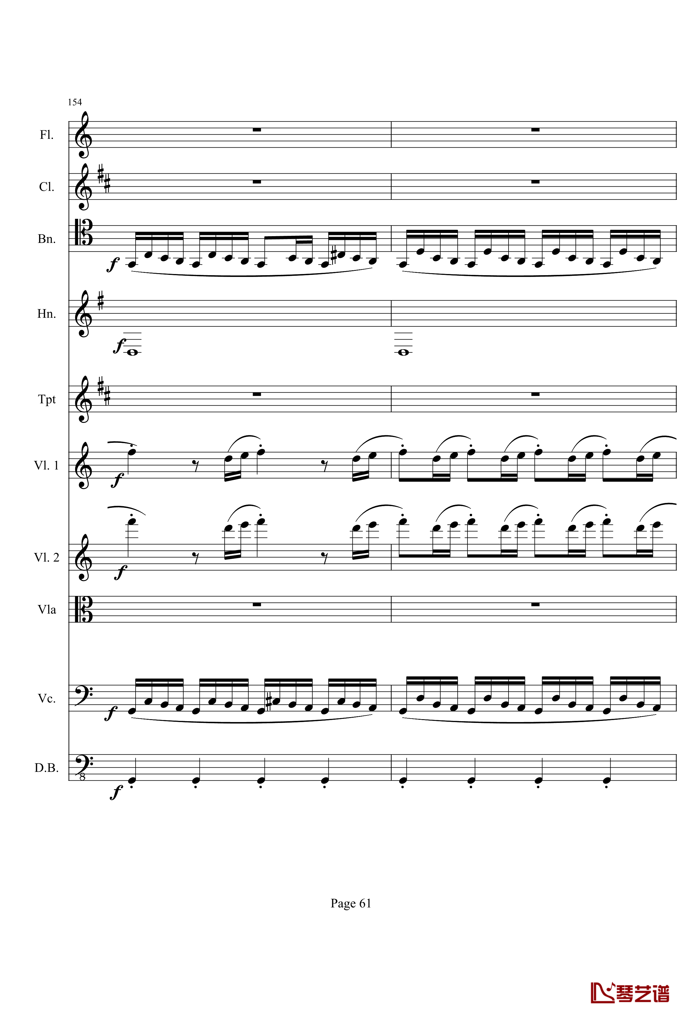奏鸣曲之交响钢琴谱-第21-Ⅰ-贝多芬-beethoven61