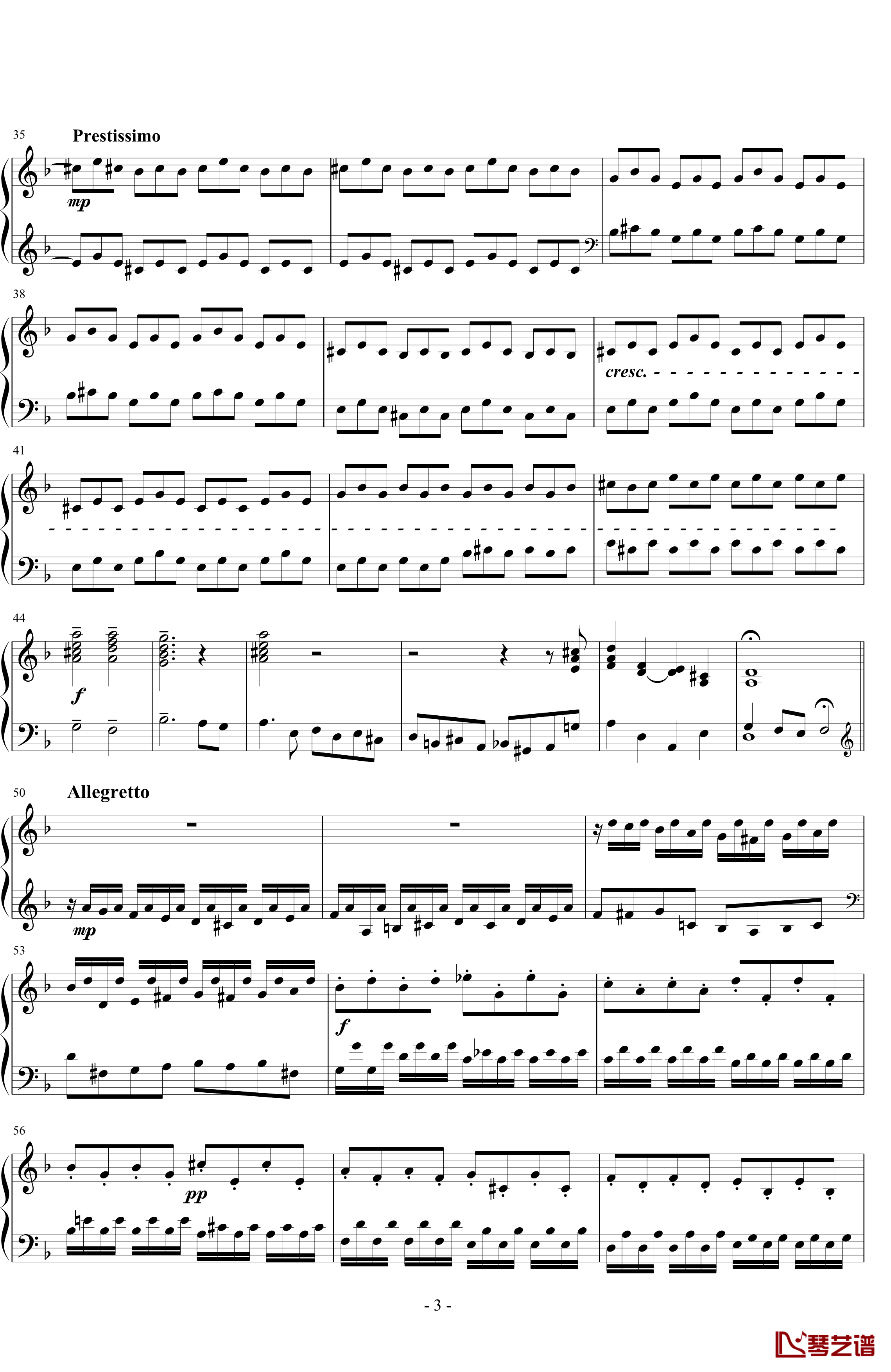 d小调托卡他与赋格钢琴谱-巴哈-Bach, Johann Sebastian3