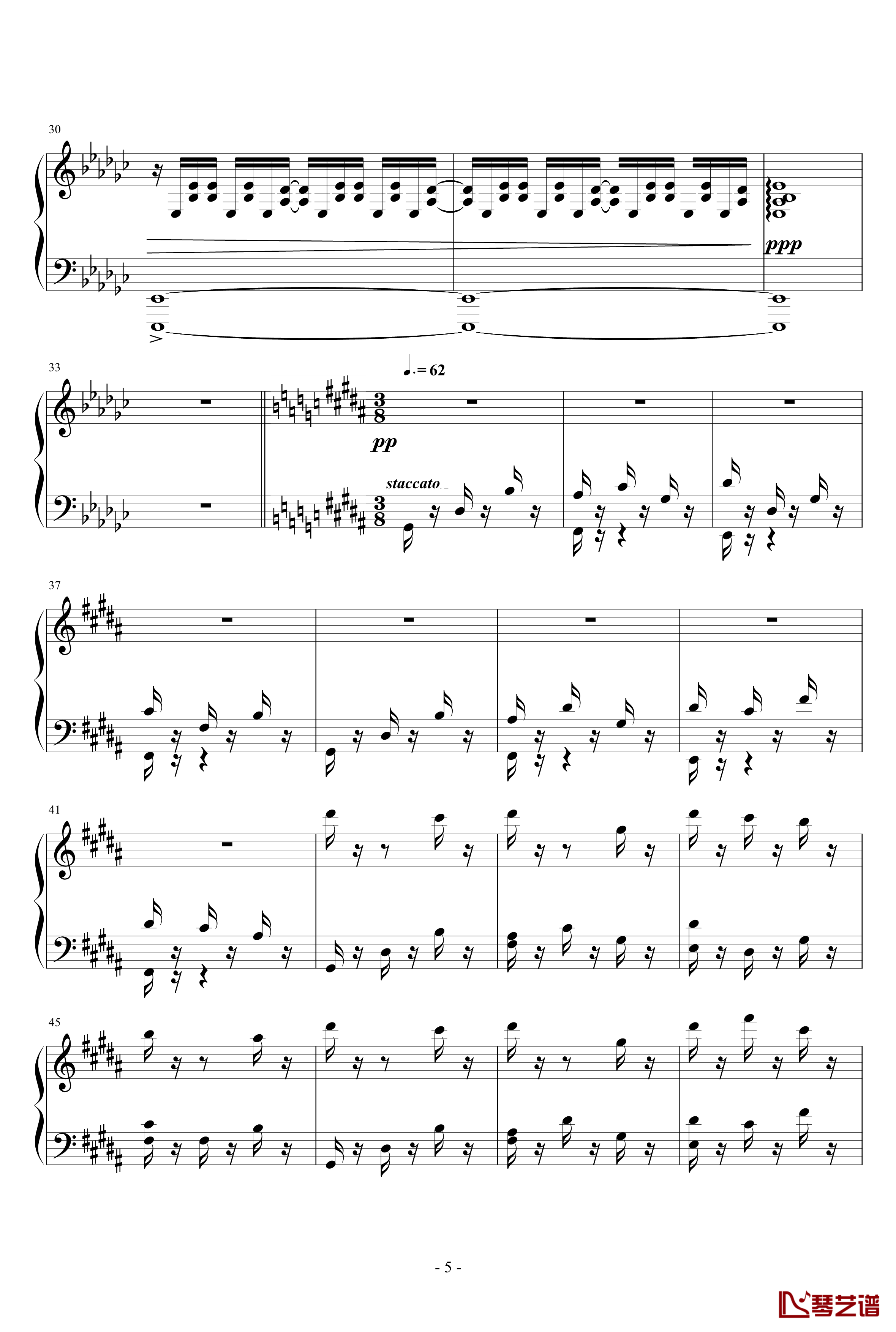 kouyou钢琴谱-Piano Arrangement-Deemo5