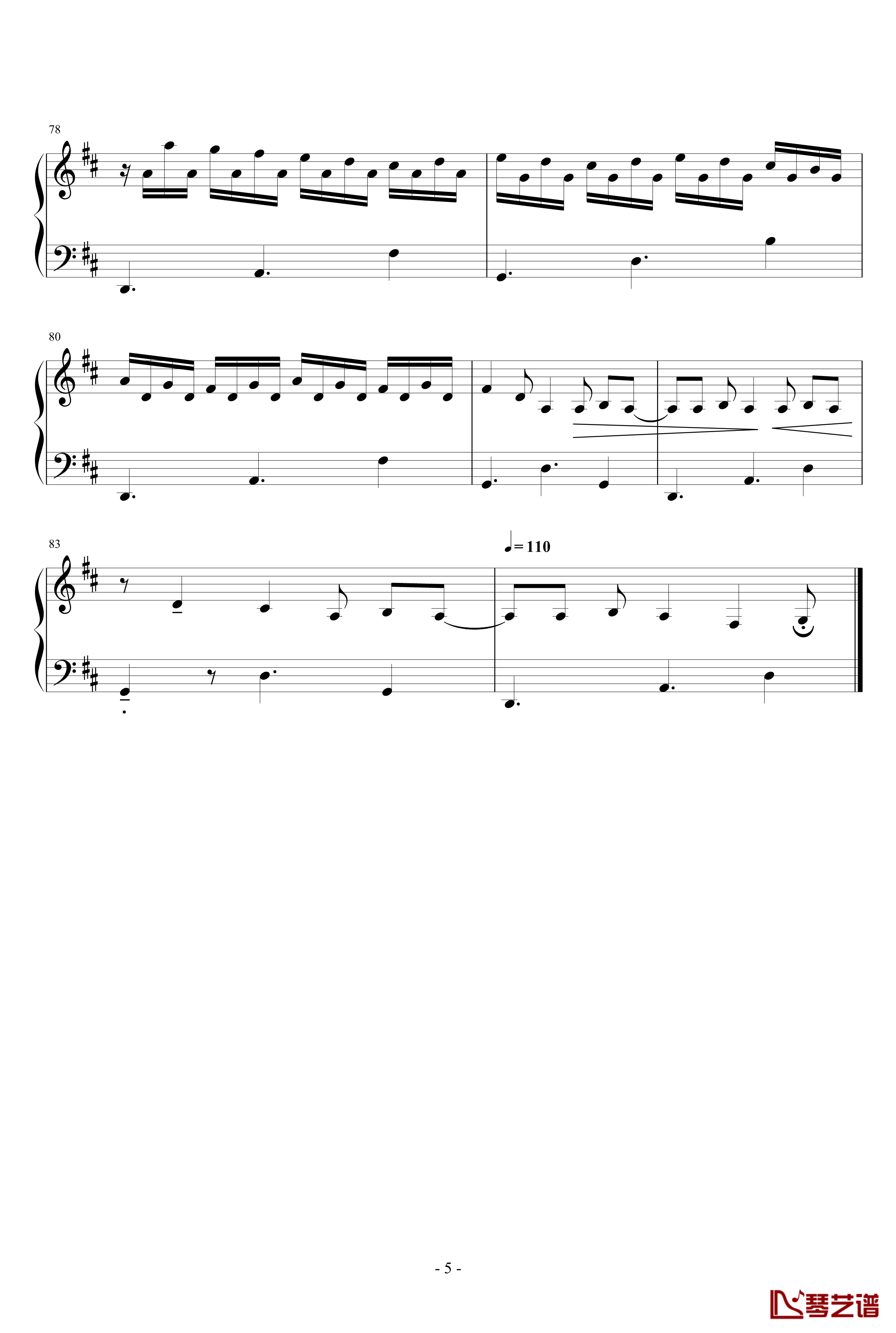 千鶴钢琴谱-LEAF PIANO COLLECTION VOL.1-Leaf5