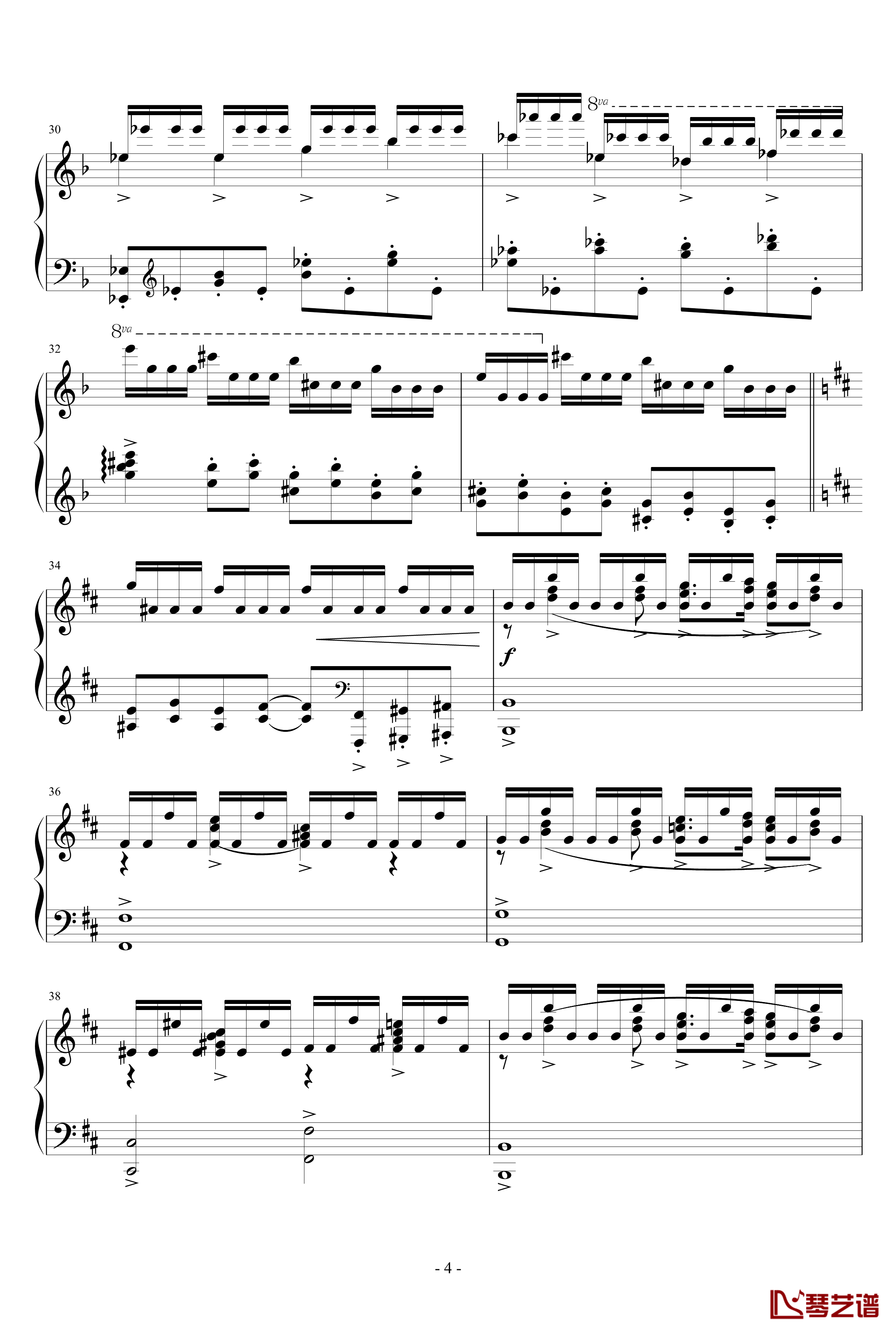 Etude in d Minor钢琴谱-Mazeppa秋涯4