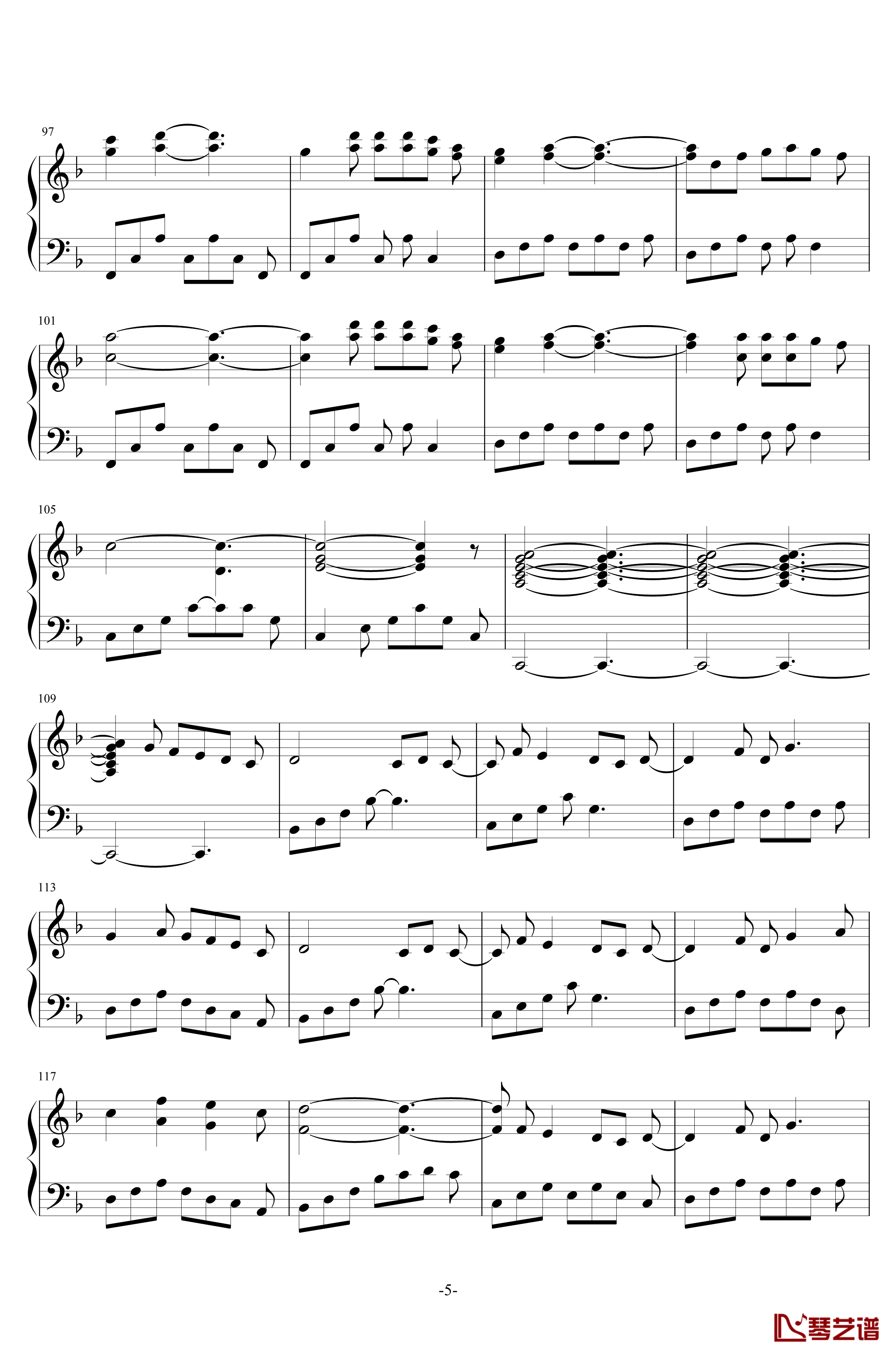 雅尼钢琴谱-Yanni5