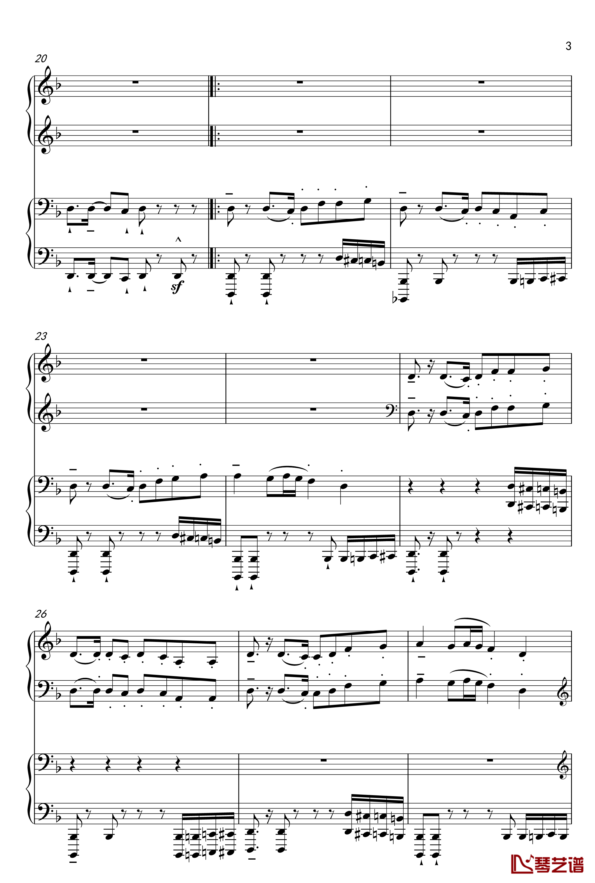 千本桜钢琴谱-Piano Duet by Richam.Yin-初音未来3