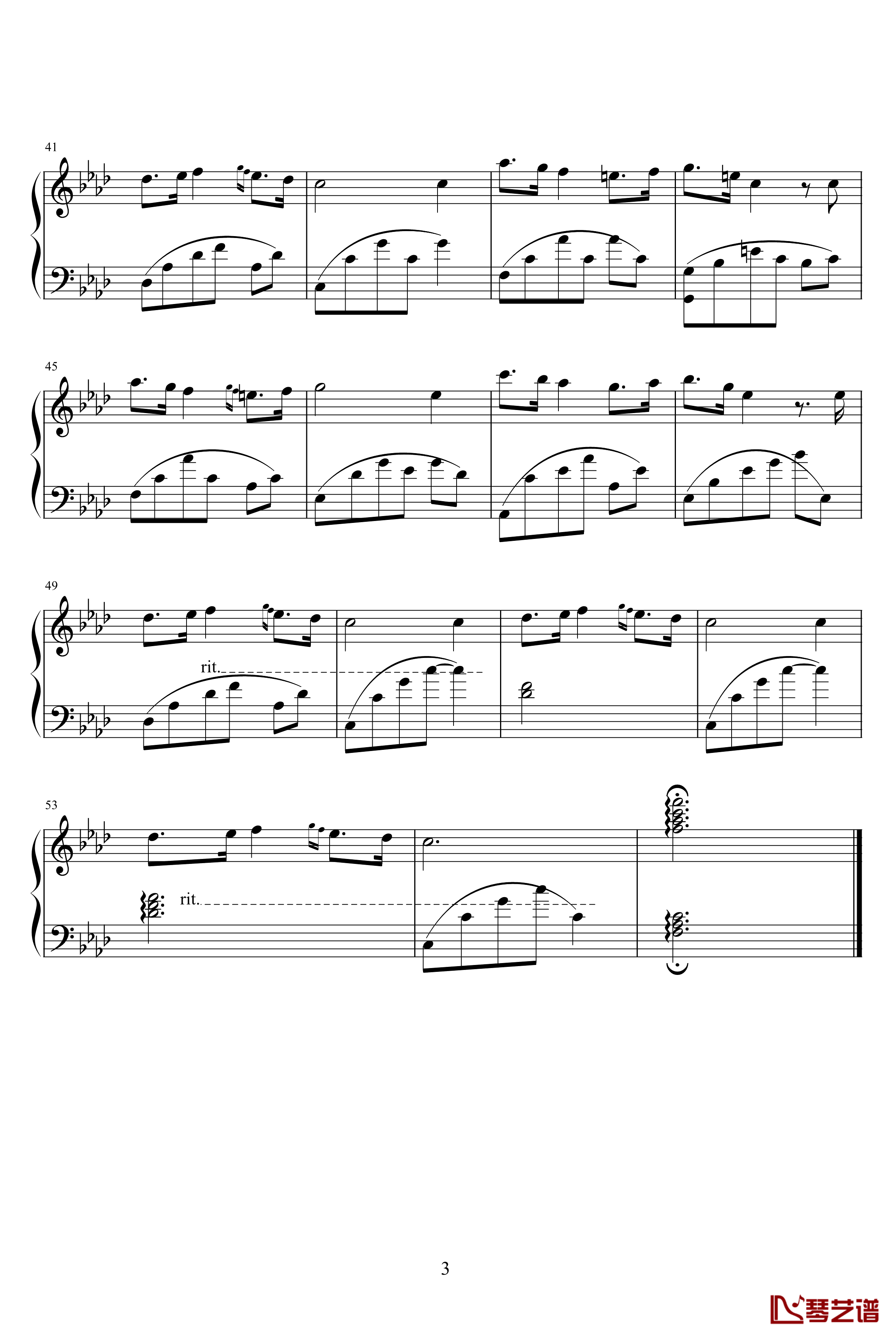 Twenty Eighth Parallel钢琴谱-征服天堂插曲-影视3