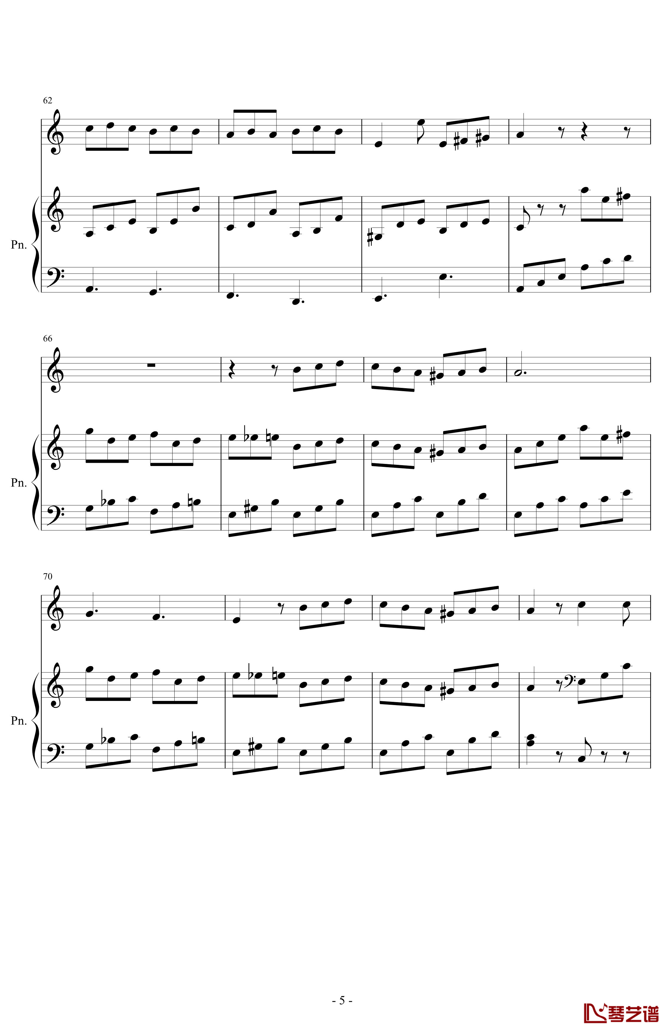 La Danza钢琴谱-Tarantella napoletana-罗西尼5