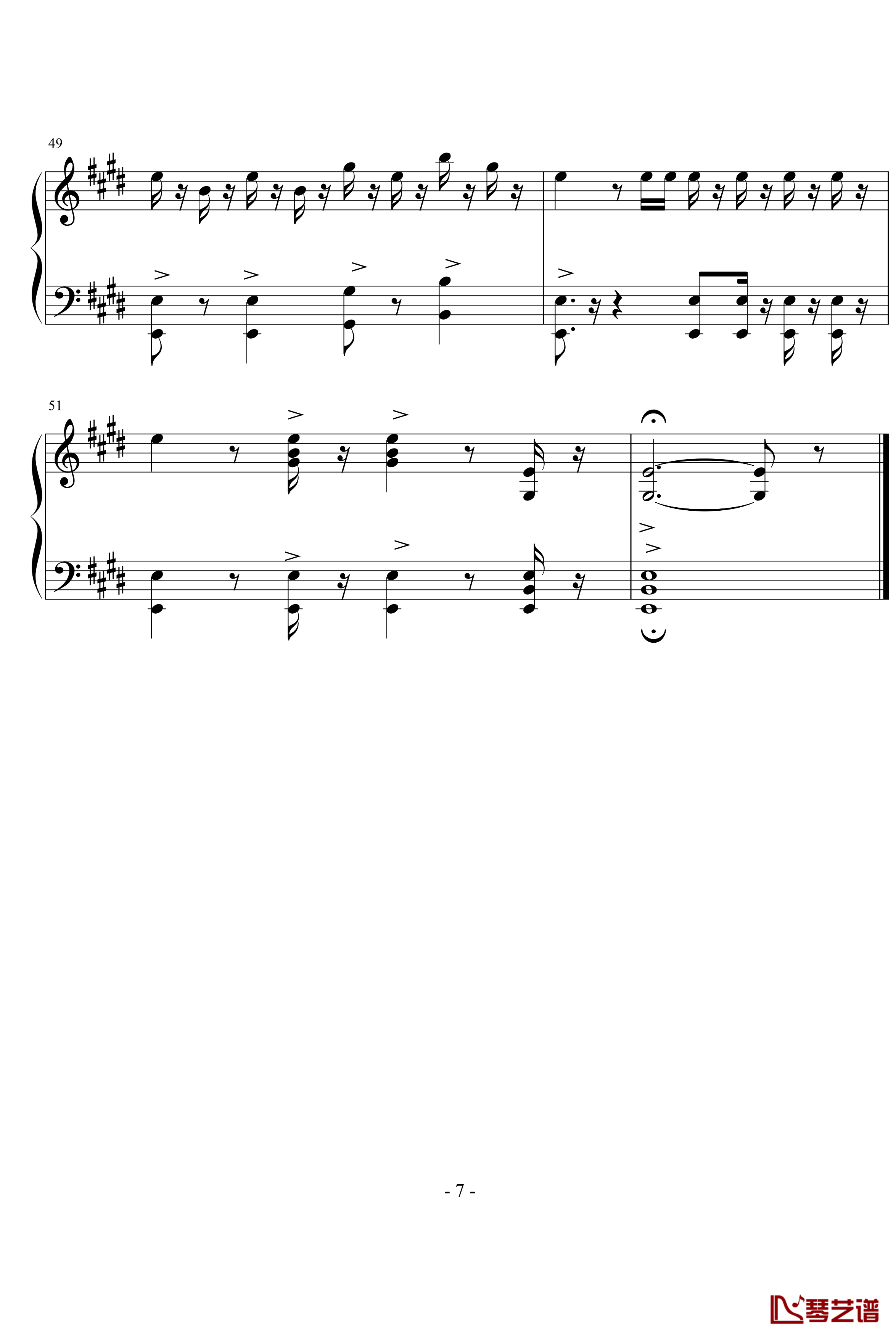 威廉·退尔序曲钢琴谱-罗西尼7