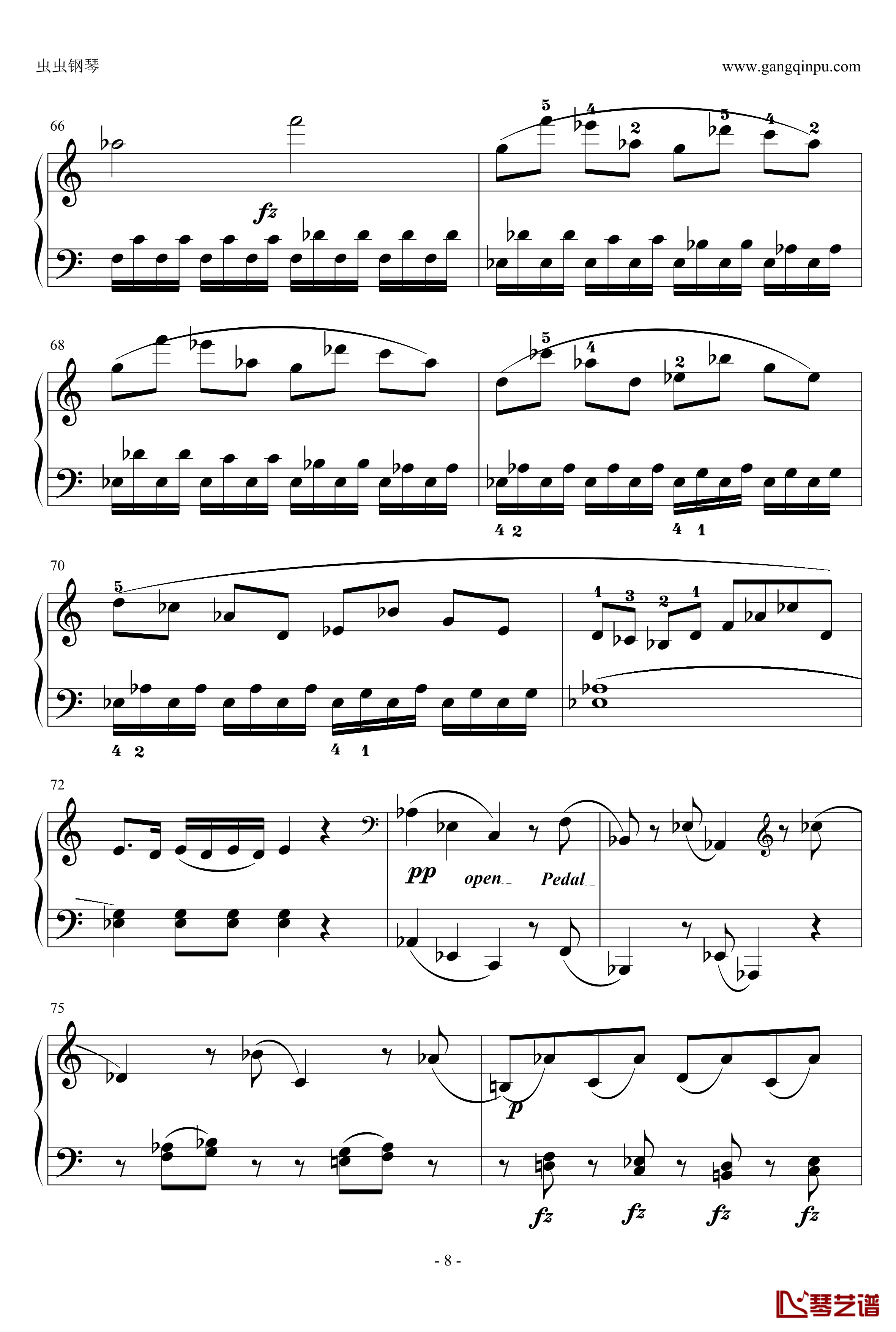 C大调奏鸣曲钢琴谱第一乐章-海顿8