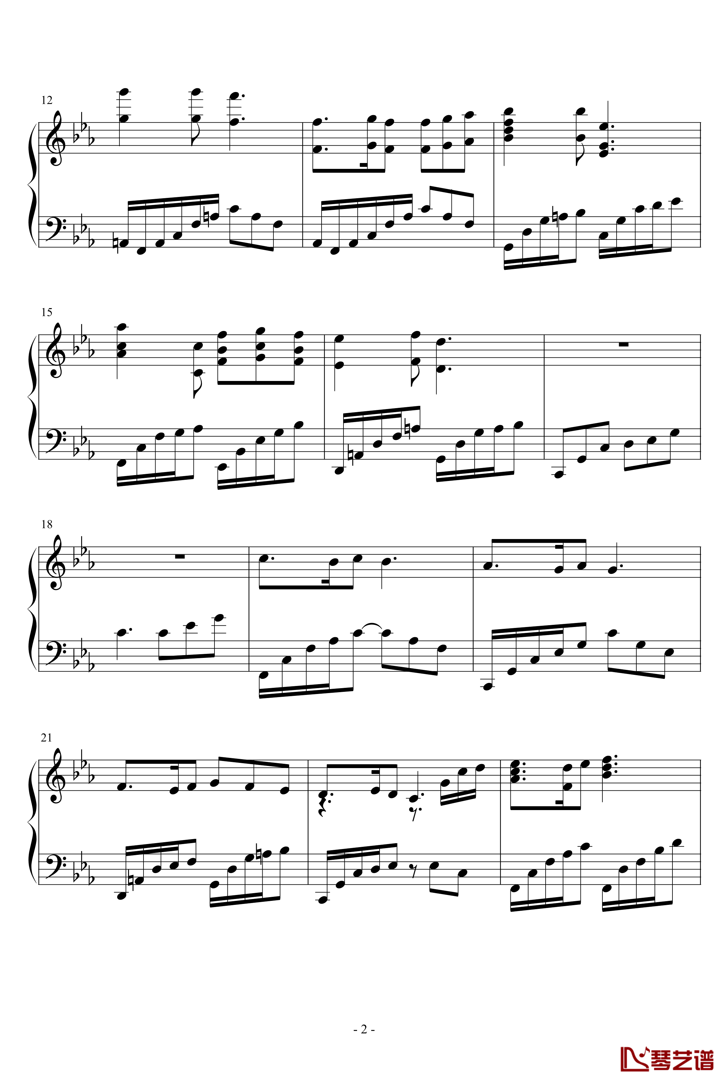 lacrimosa of dana钢琴谱-伊苏82