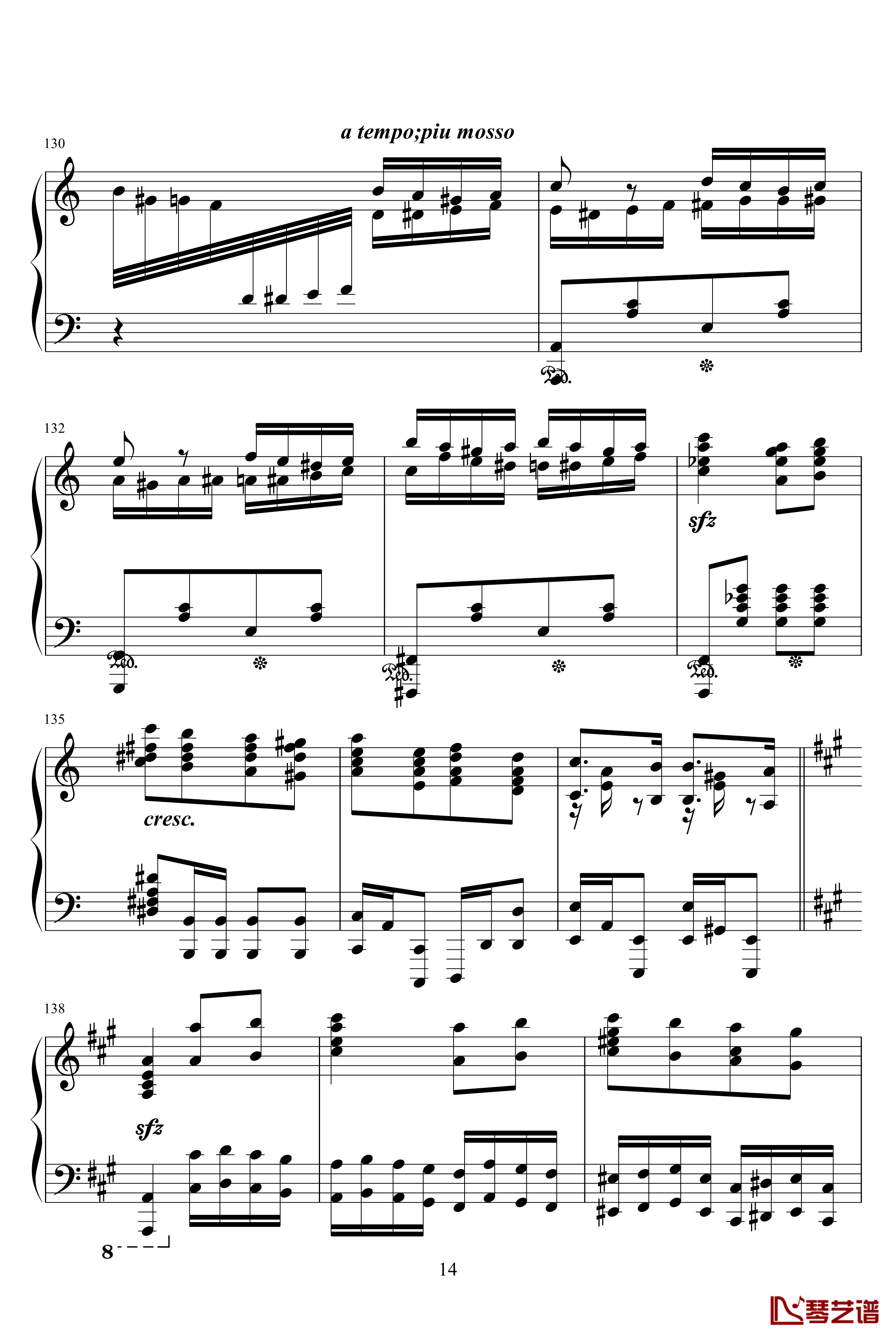土耳其进行曲钢琴谱-原版-莫扎特-瓦洛多斯14