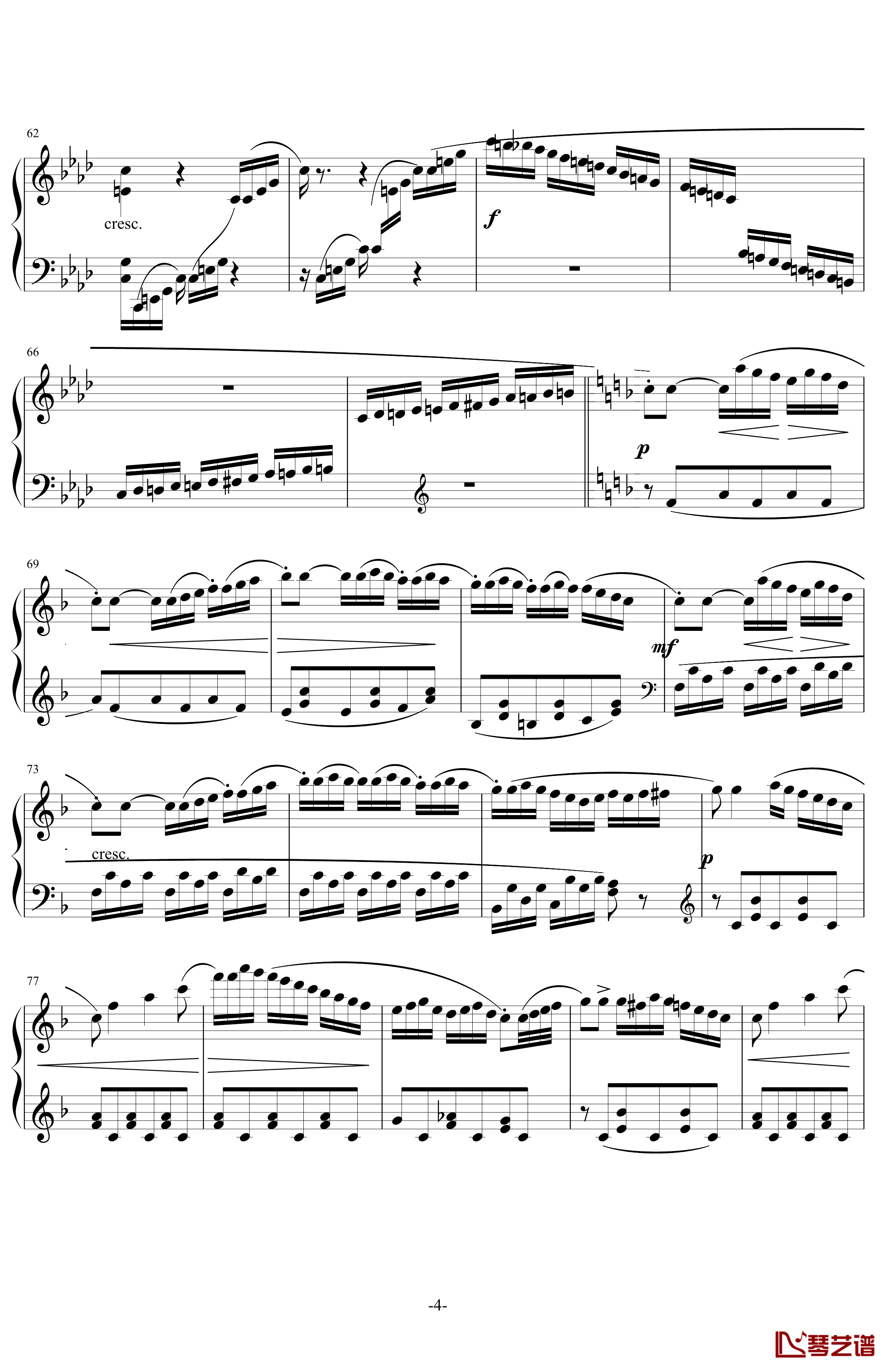 小奏鸣曲Op.20.No.3第三乐章钢琴谱-库劳4