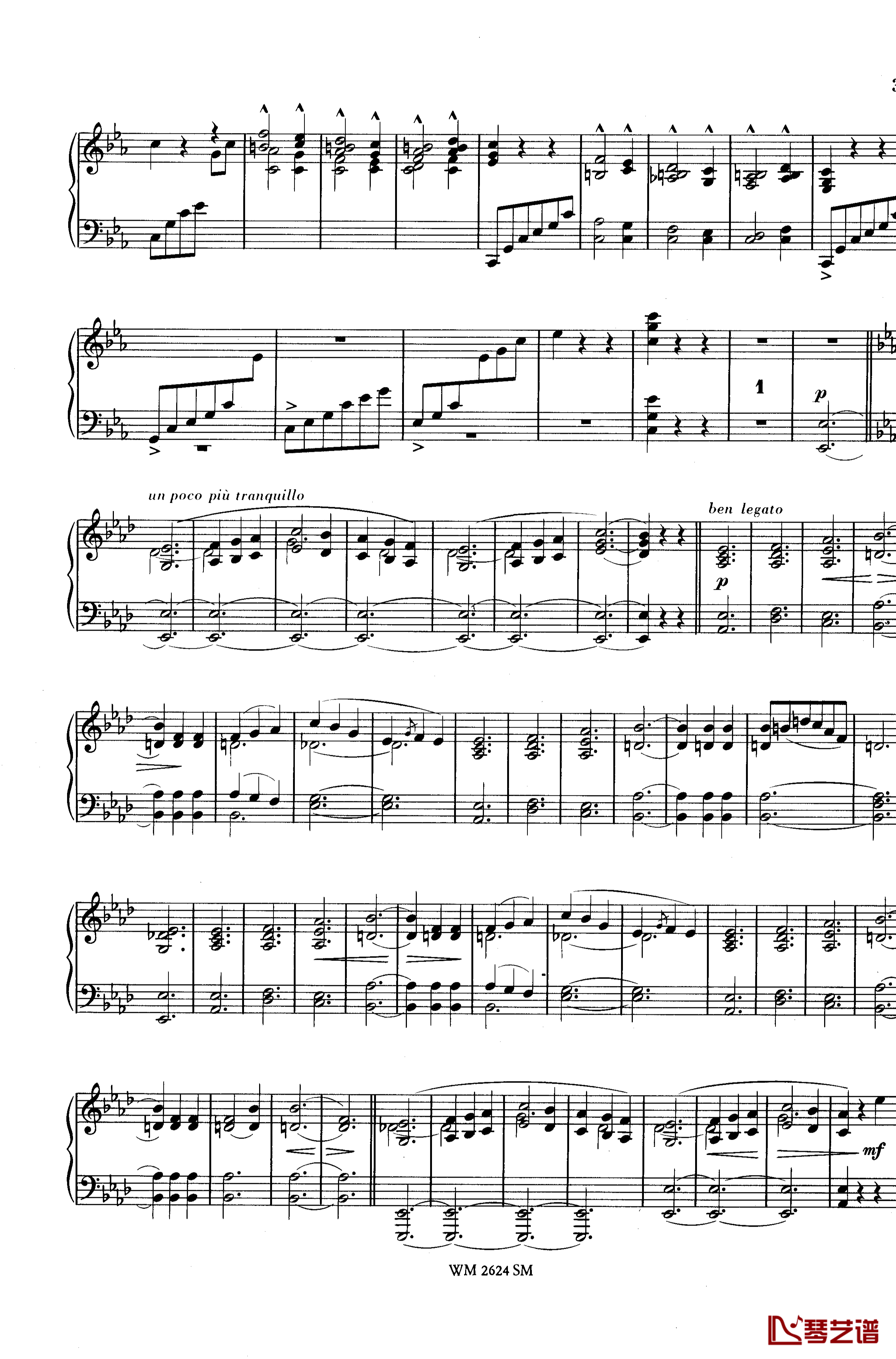 c小调第二谐谑曲Op.14钢琴谱-舒曼-克拉拉4