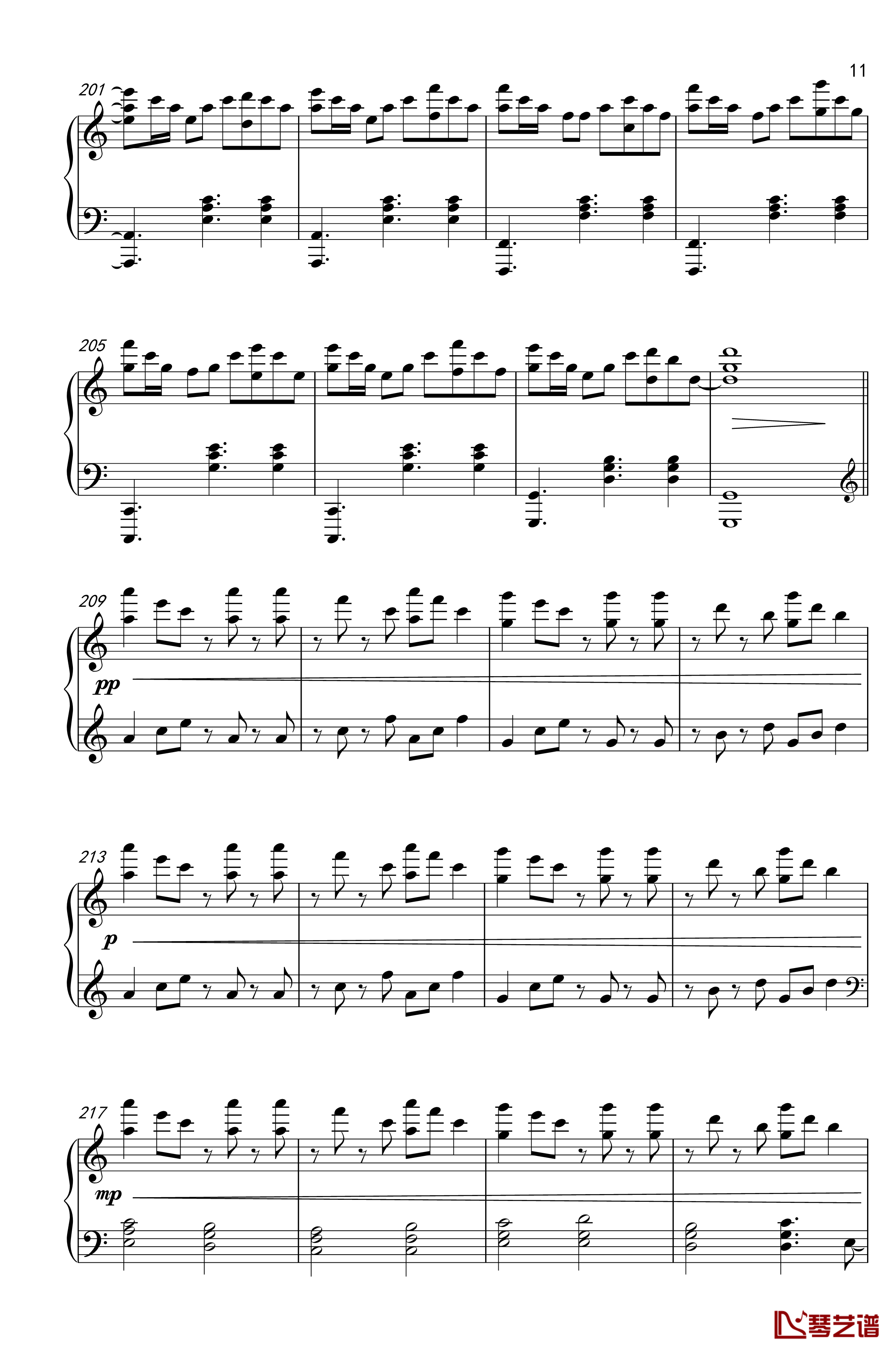 Desapcito钢琴谱-Jonny may11