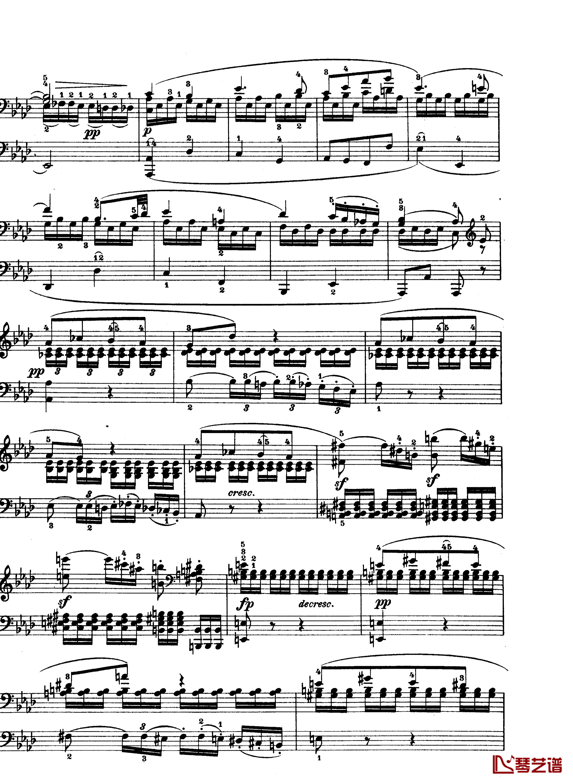 C小调第八琴奏鸣曲钢琴谱-悲怆-贝多芬-beethoven10