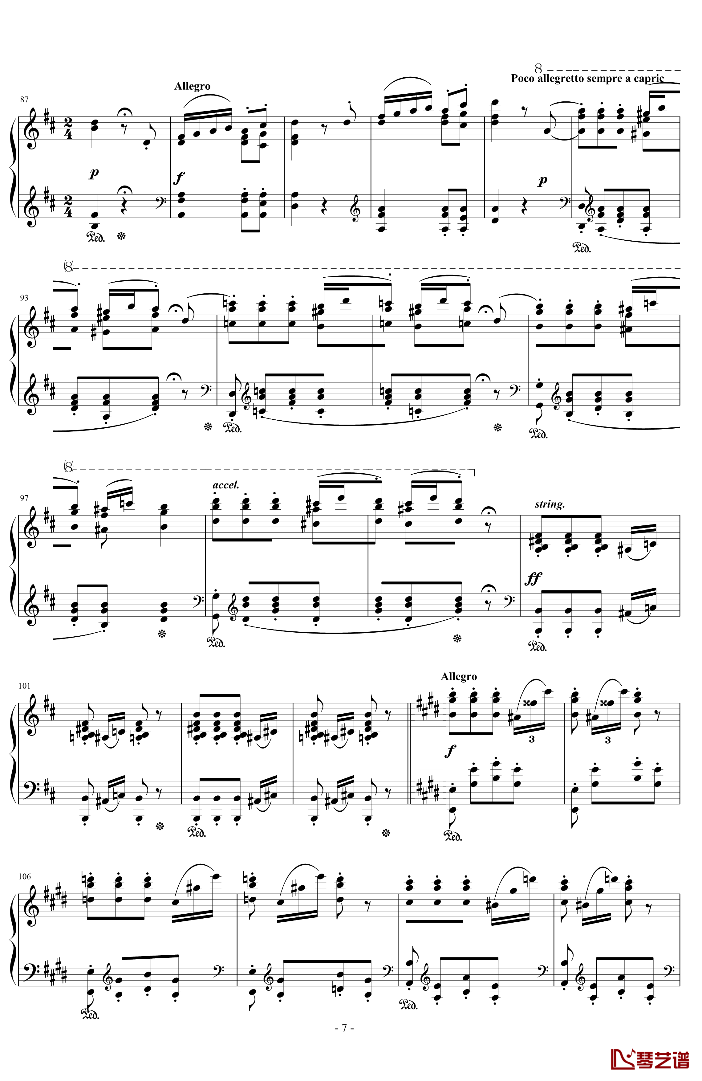 匈牙利狂想曲14号钢琴谱-李斯特的又一首宏大的作品-李斯特7