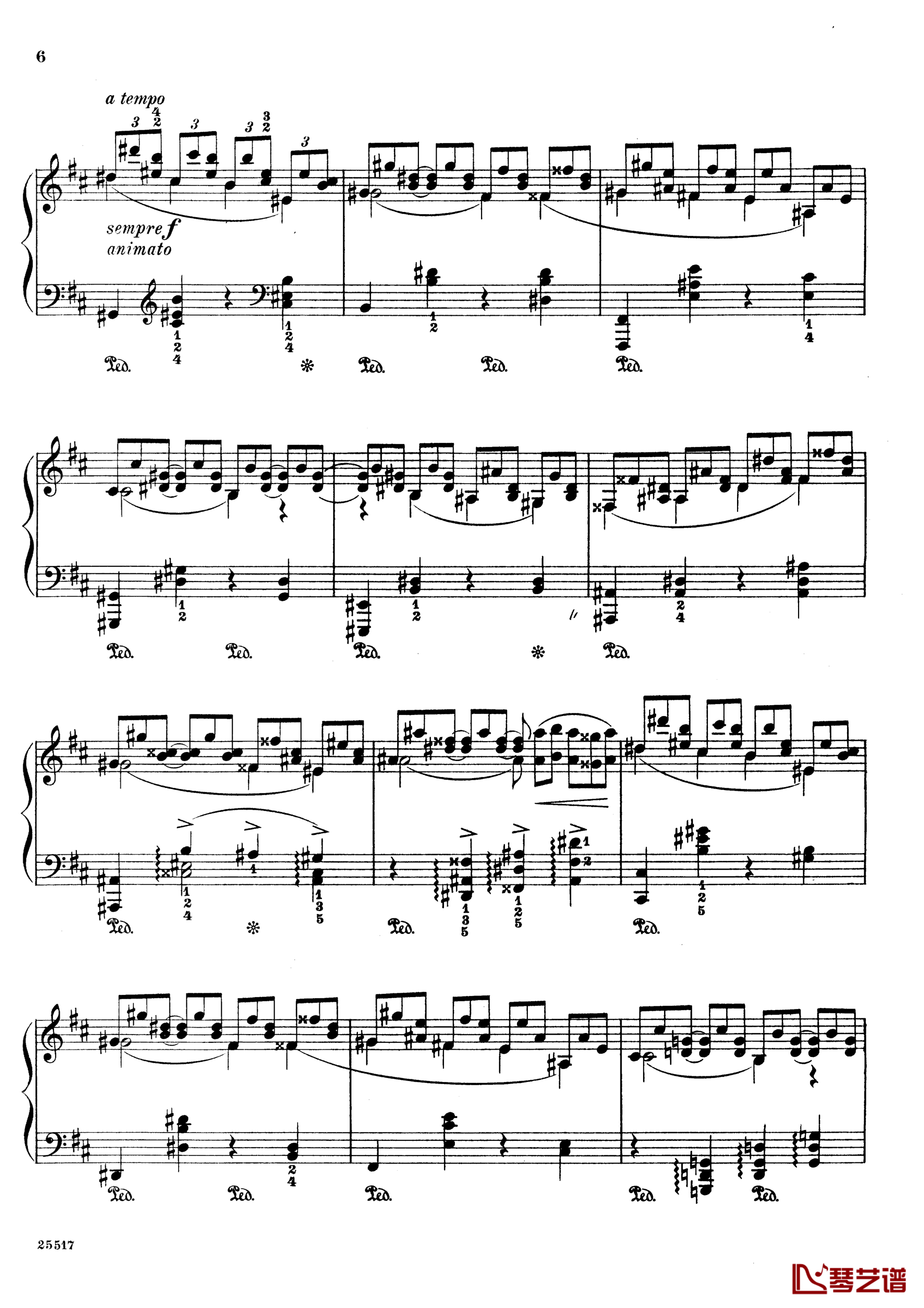 b小调夜曲Op.20No.1钢琴谱-斯甘巴蒂6