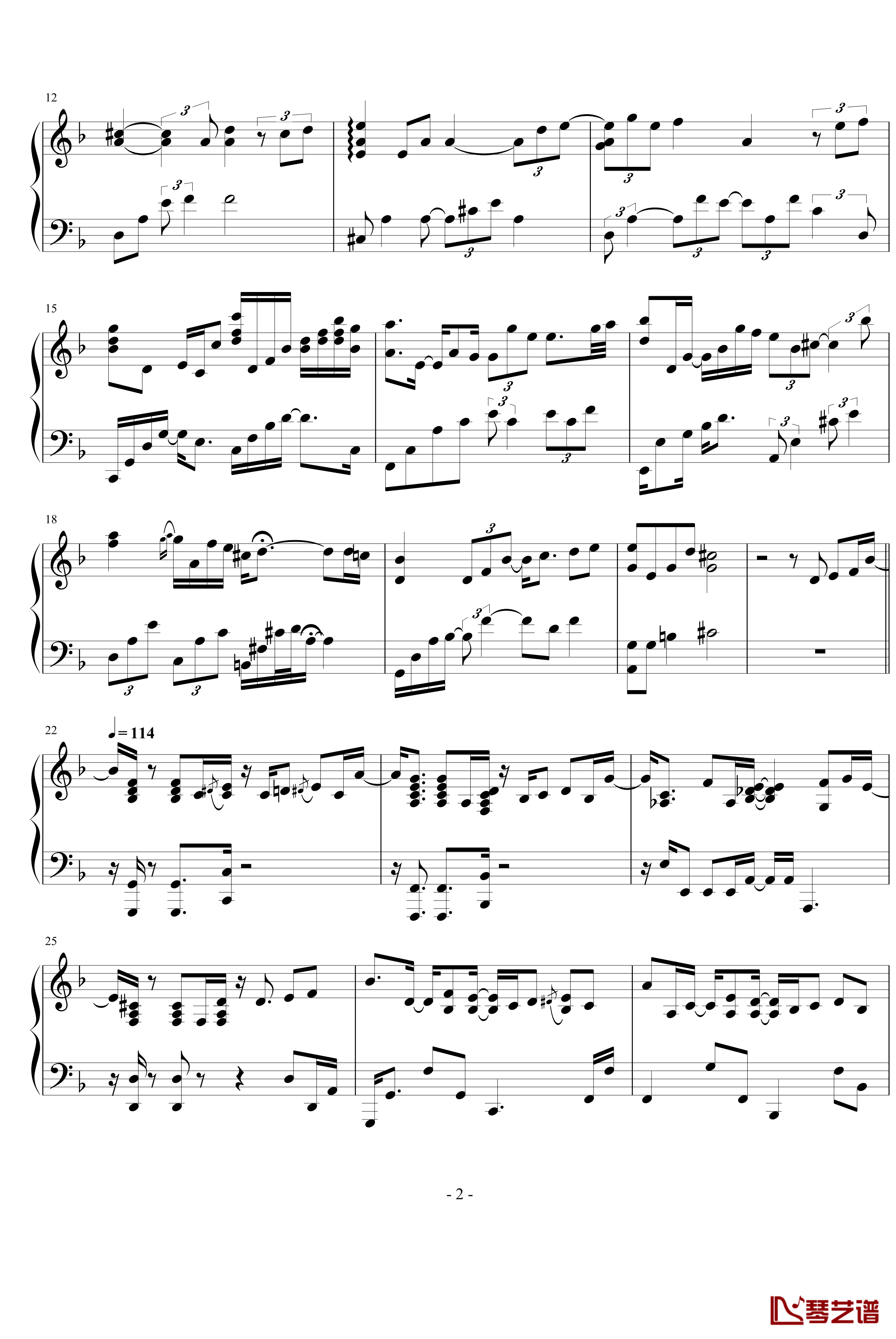Autumn Leaves钢琴谱-完美演奏版-Yiruma2