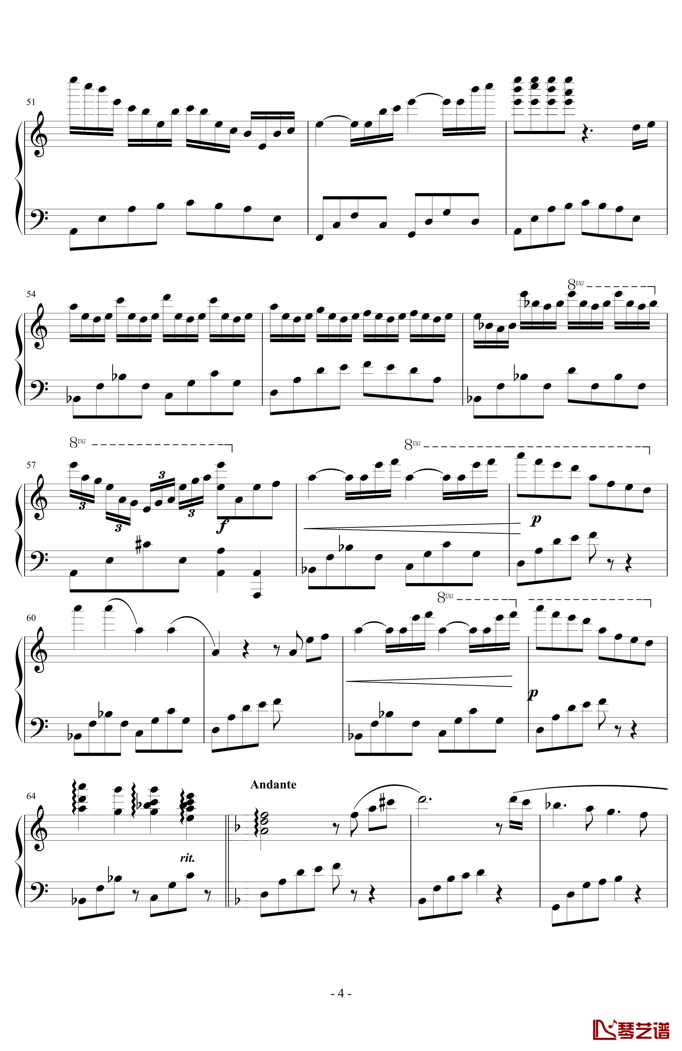 旷野组曲钢琴谱第二首-Ashitaka4