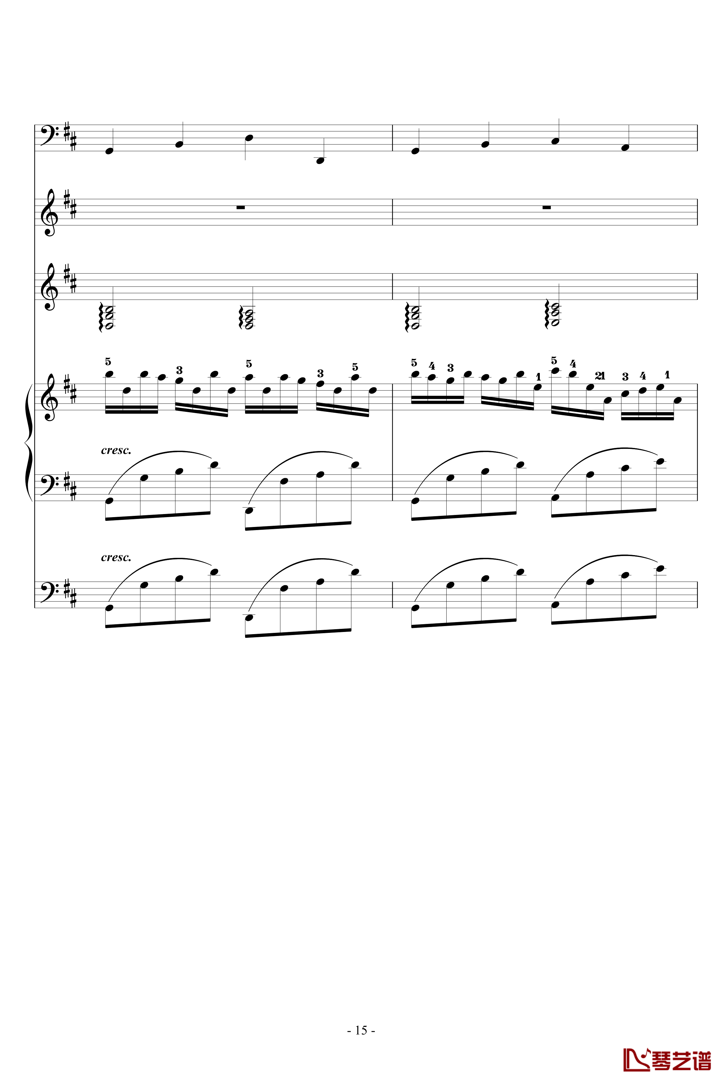 卡农钢琴谱-帕赫贝尔-Pachelbel15