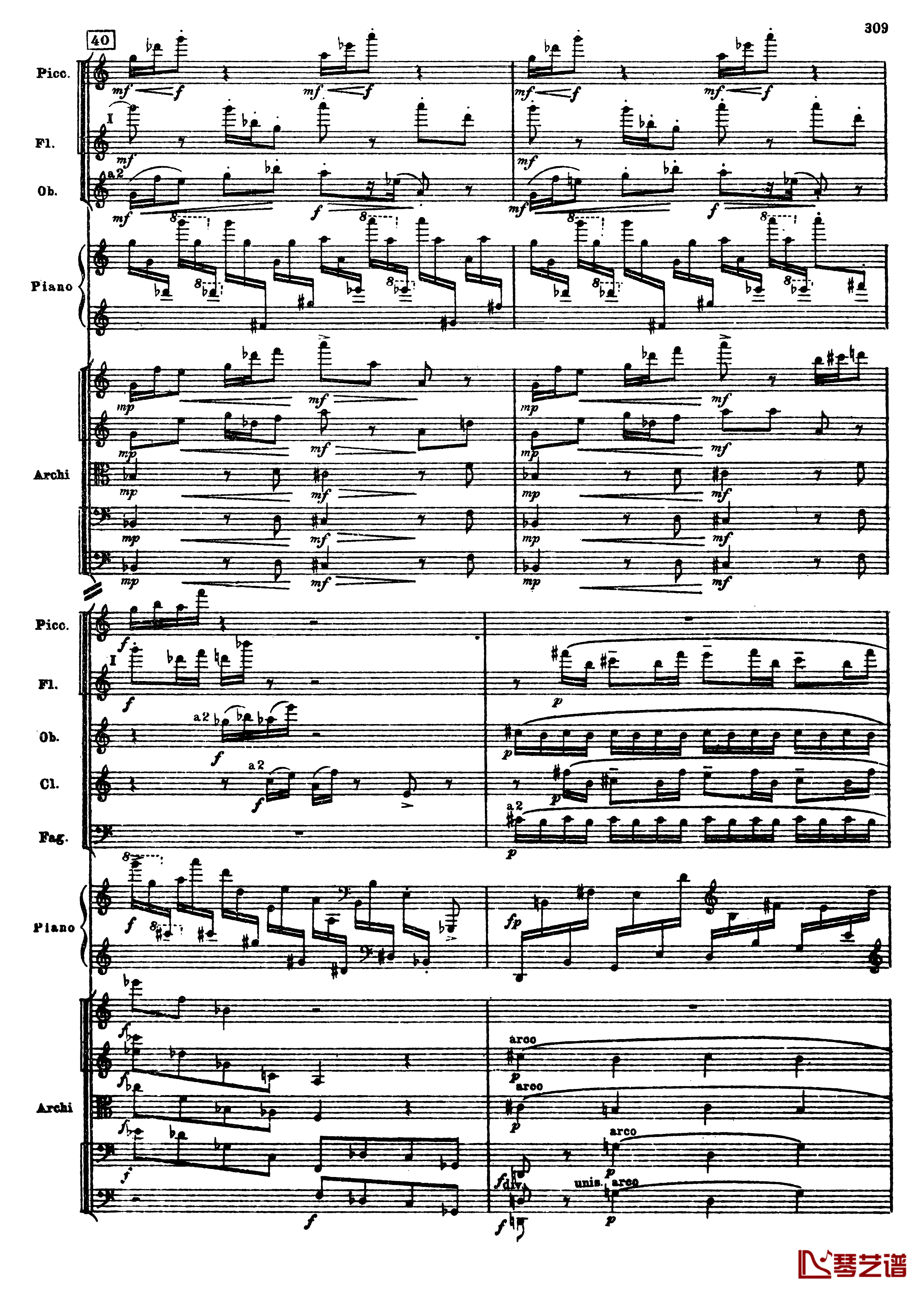 普罗科菲耶夫第三钢琴协奏曲钢琴谱-总谱-普罗科非耶夫41