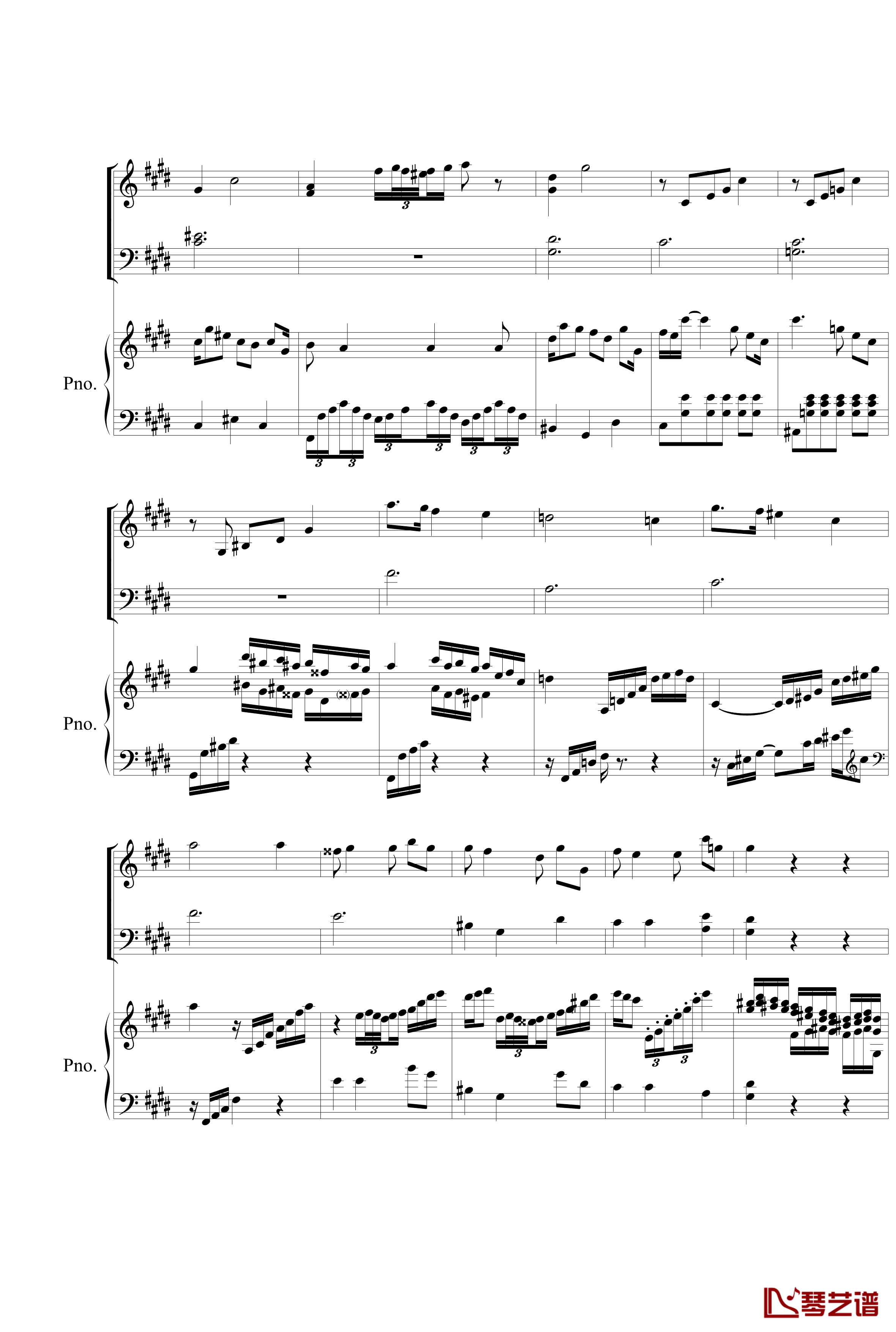Piano Concerto No.2 钢琴谱-mov.2-nzh19345