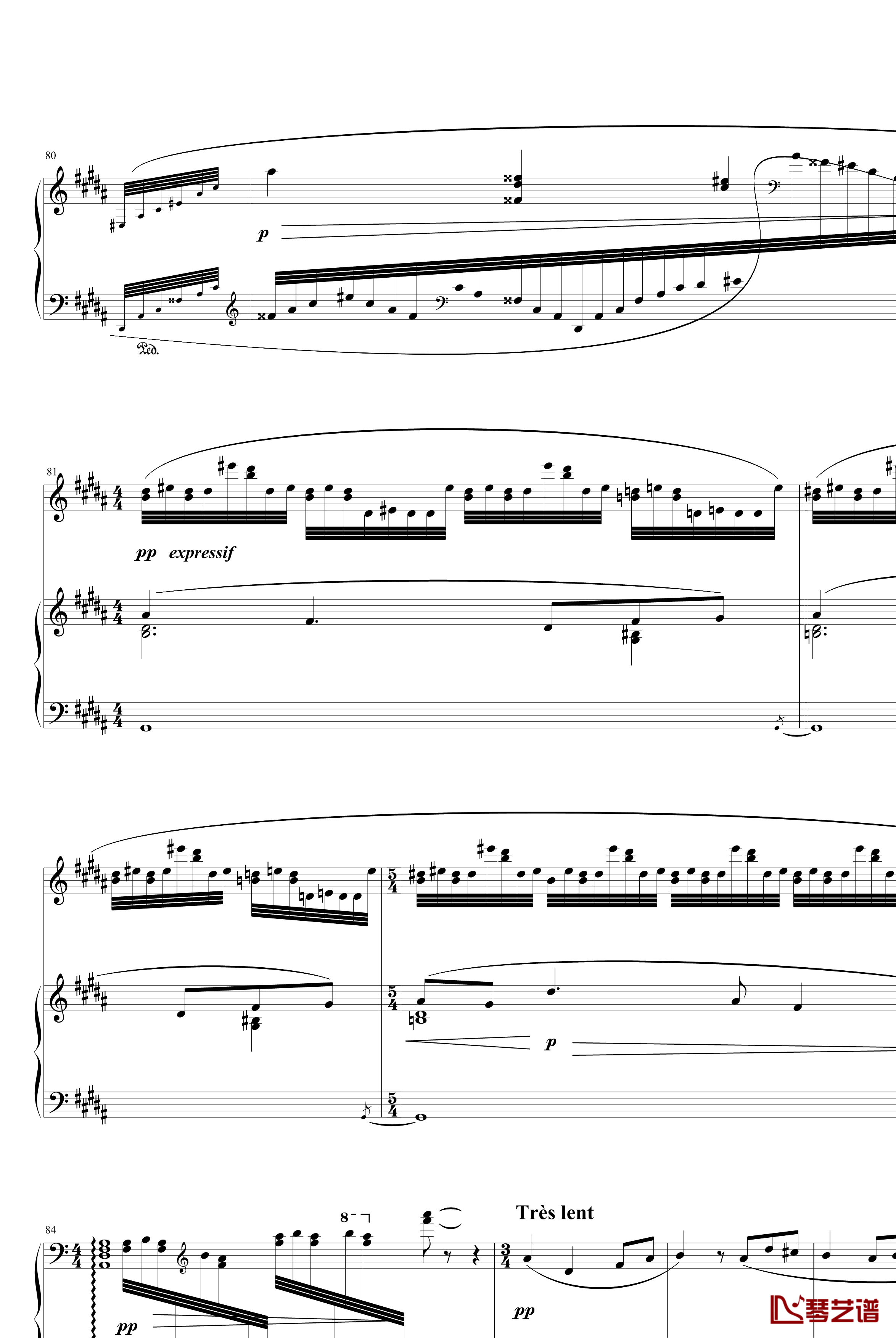 夜之幽灵组曲之水妖钢琴谱-拉威尔-Ravel11