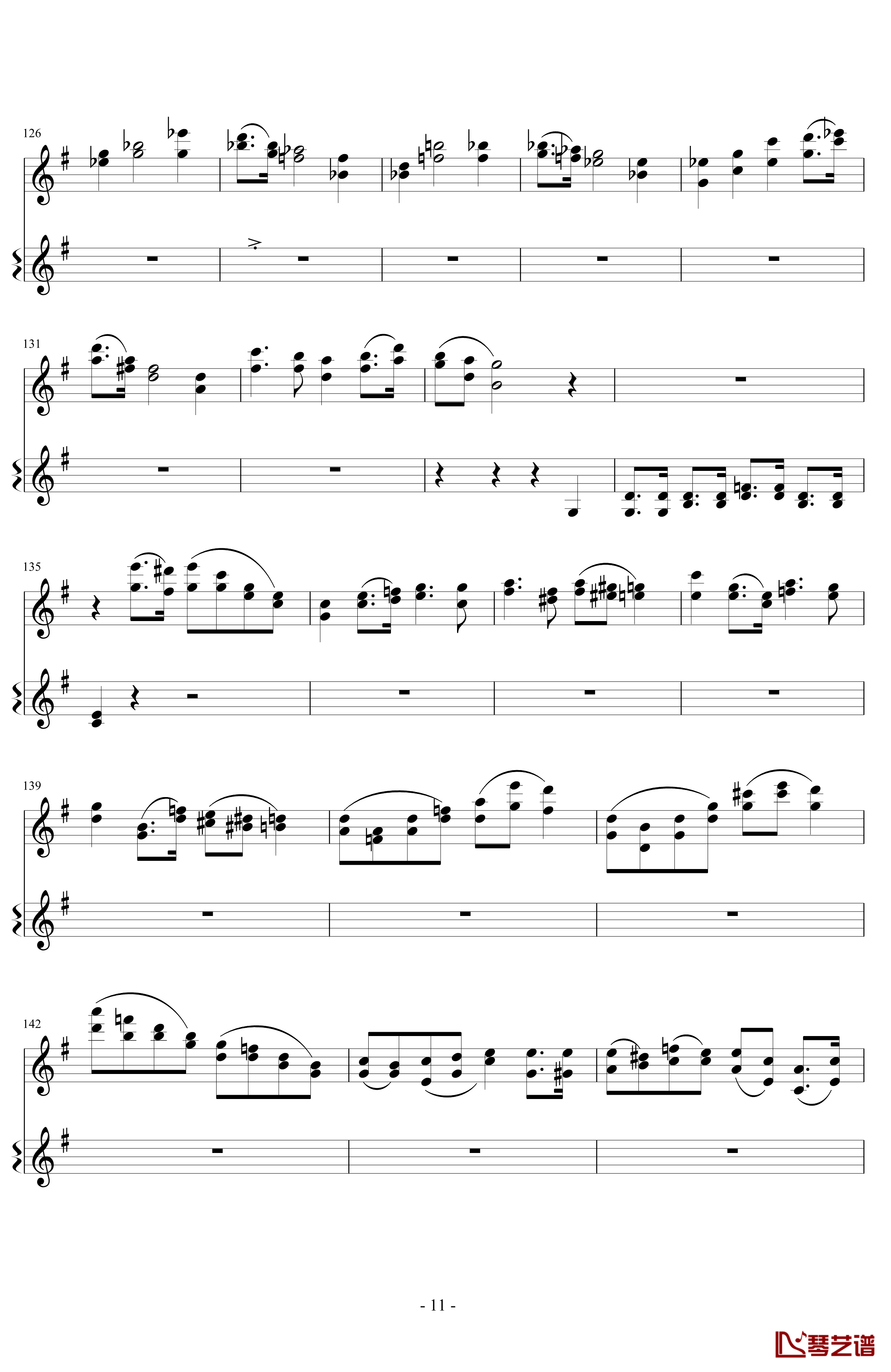 意大利国歌变奏曲钢琴谱-DXF11