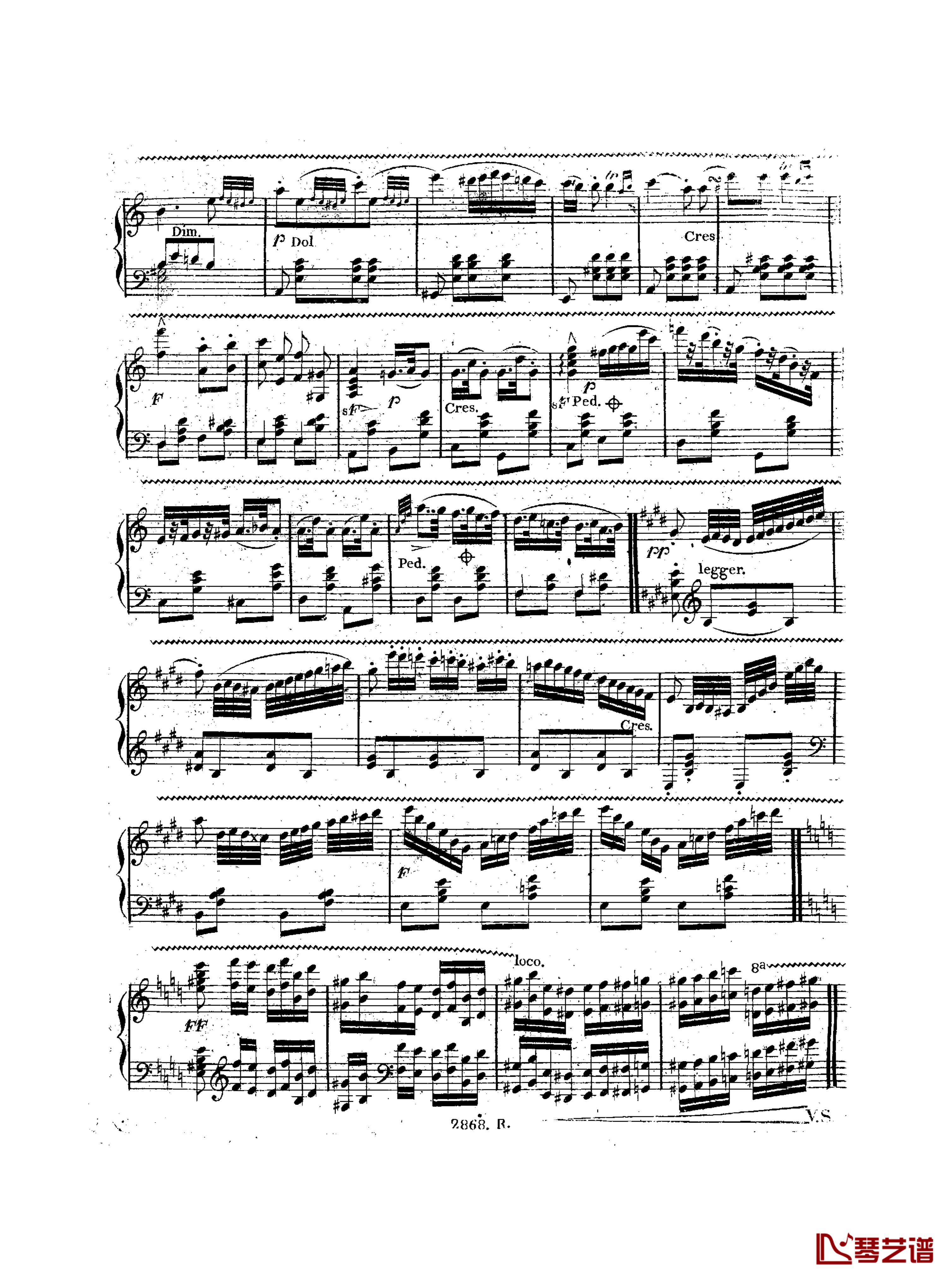 a小调钢琴协奏曲  Op.214钢琴谱-车尔尼-Czerny34