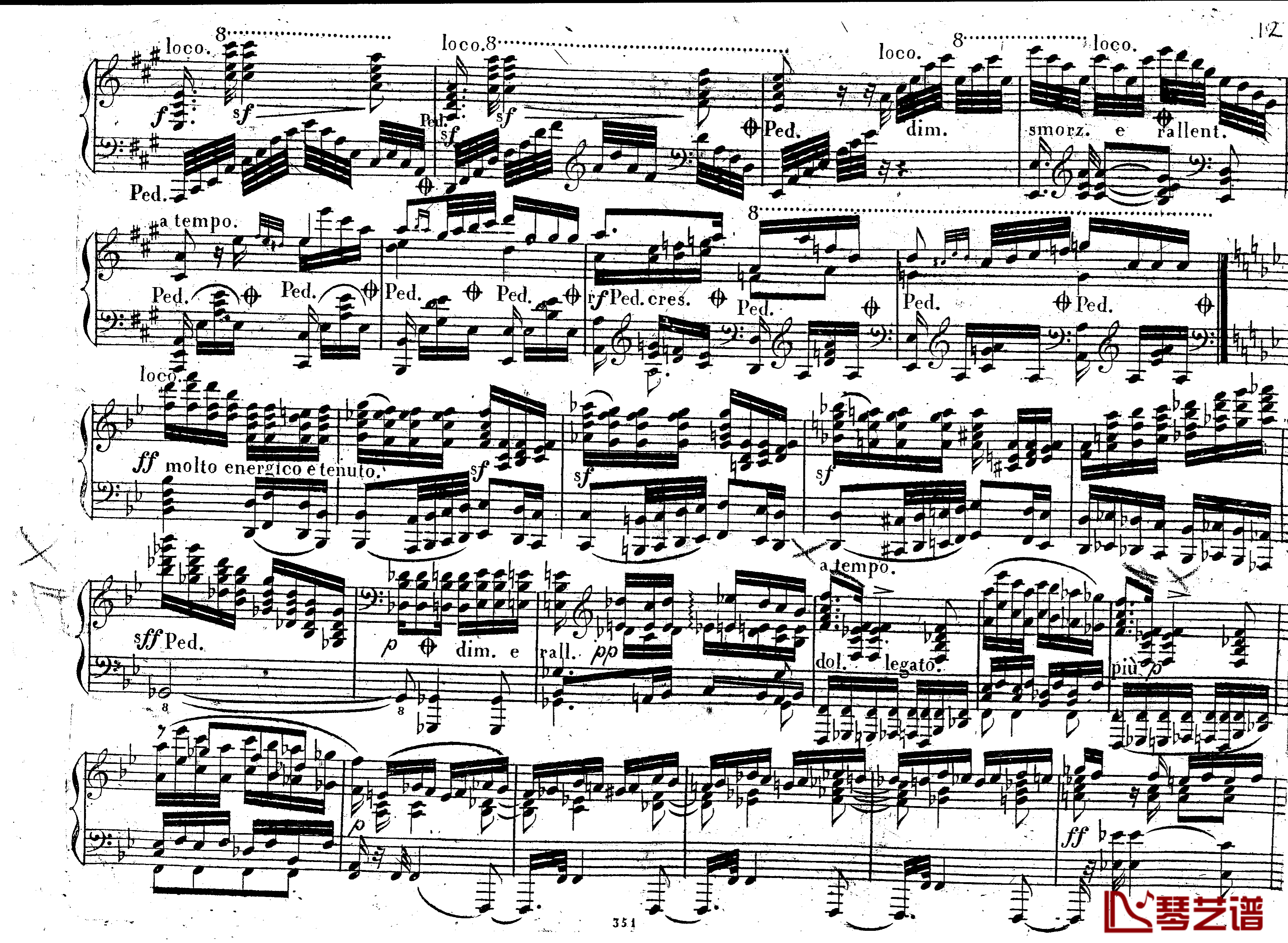 降E大调第八钢琴奏鸣曲 Op.144钢琴谱-车尔尼-Czerny11