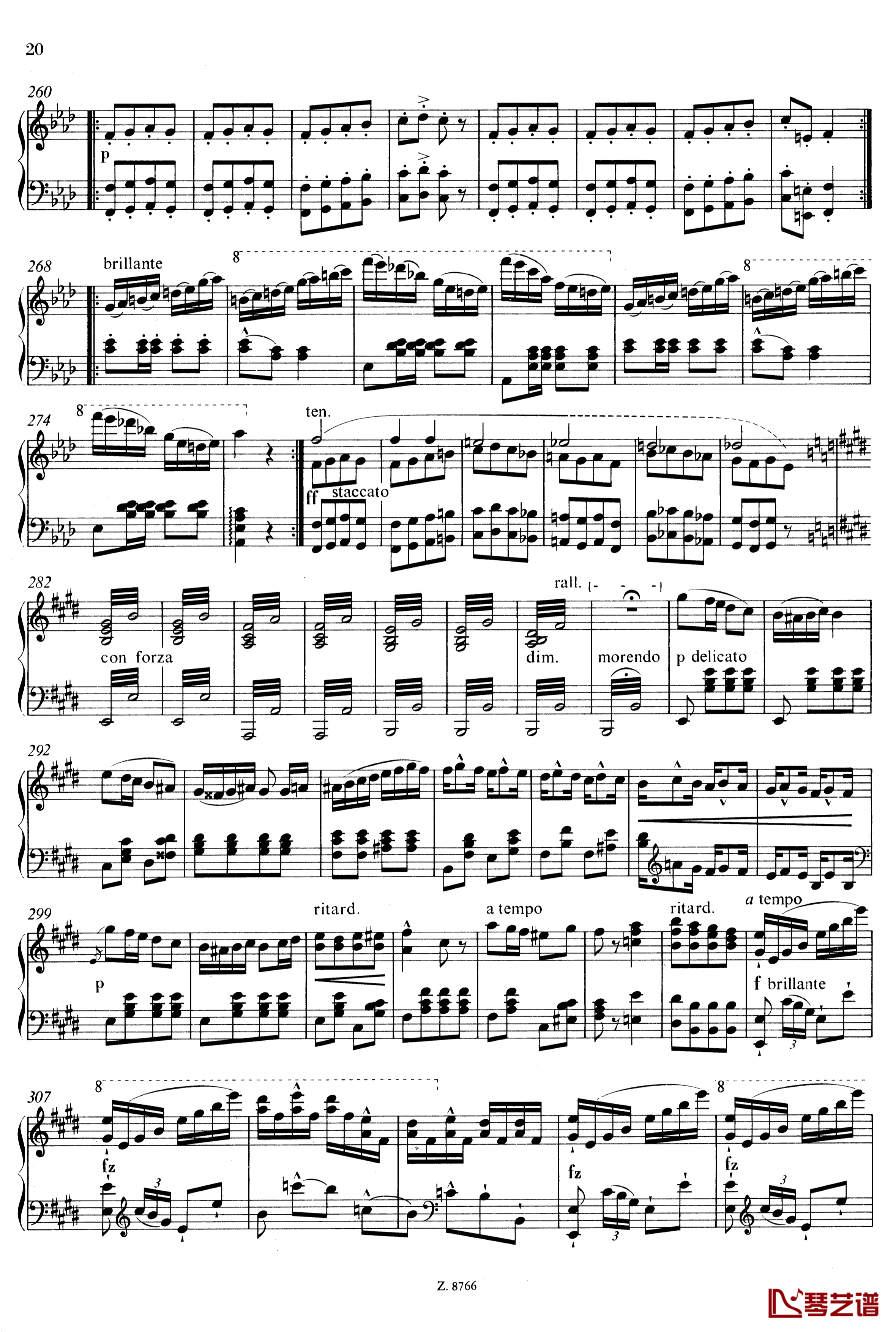 罗西尼主题华丽即兴曲钢琴谱-S.150-李斯特9