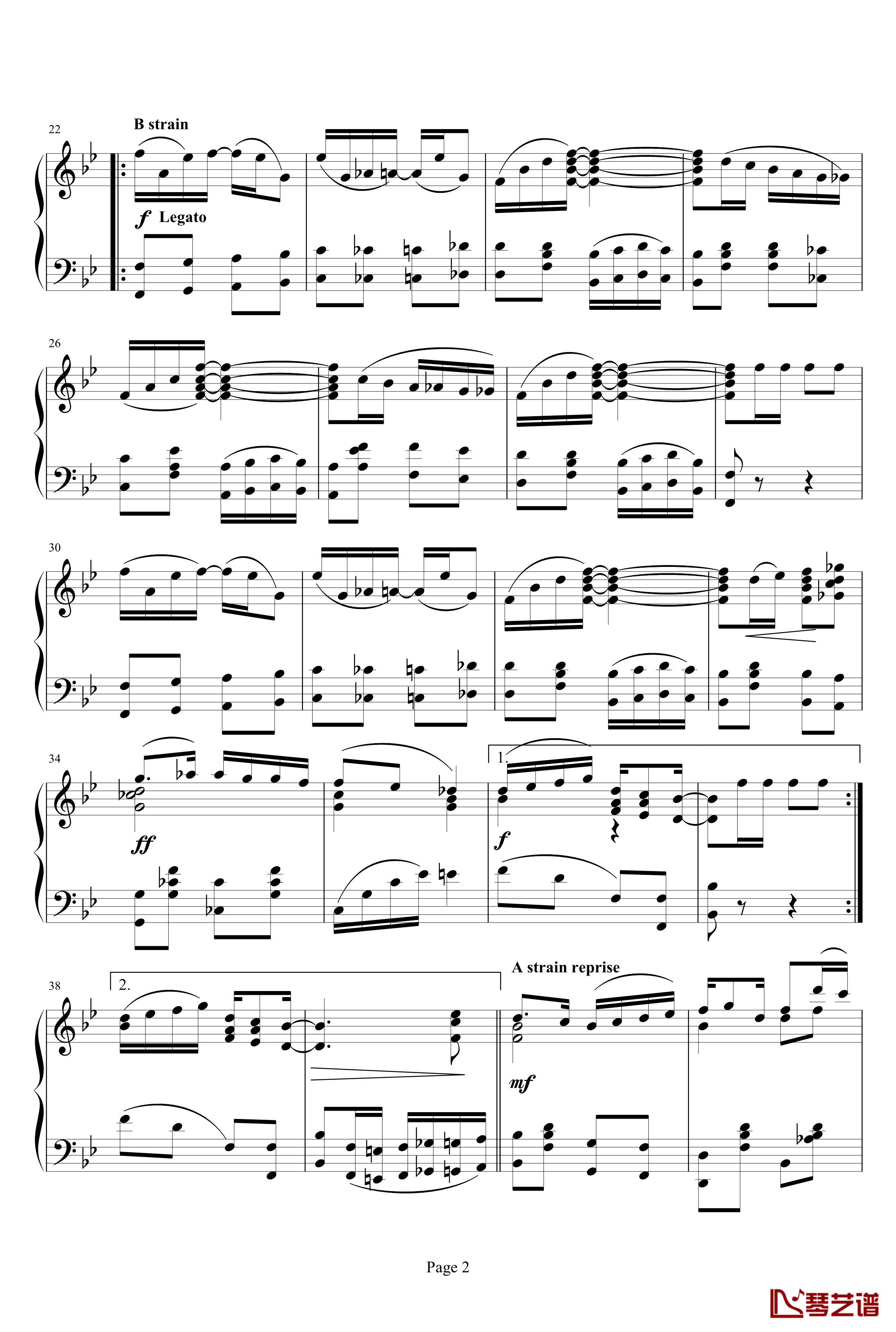 Searchlight Rag钢琴谱Scott Joplin2