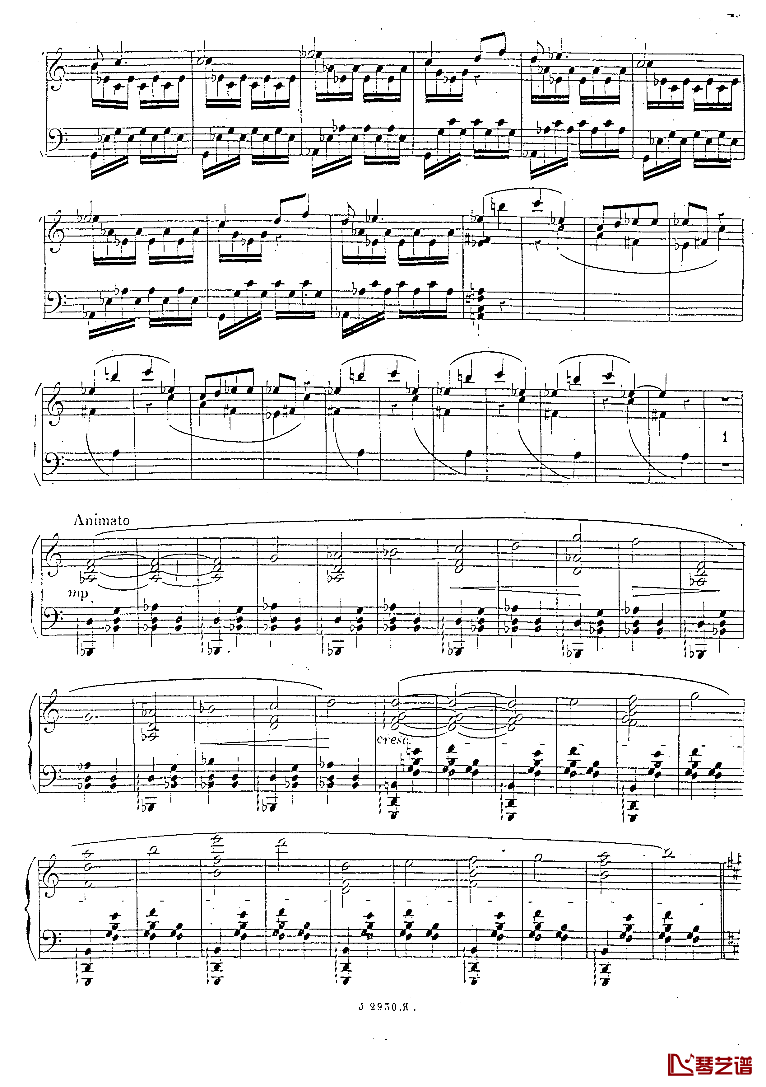 a小调第四钢琴奏鸣曲钢琴谱-安东 鲁宾斯坦- Op.10050