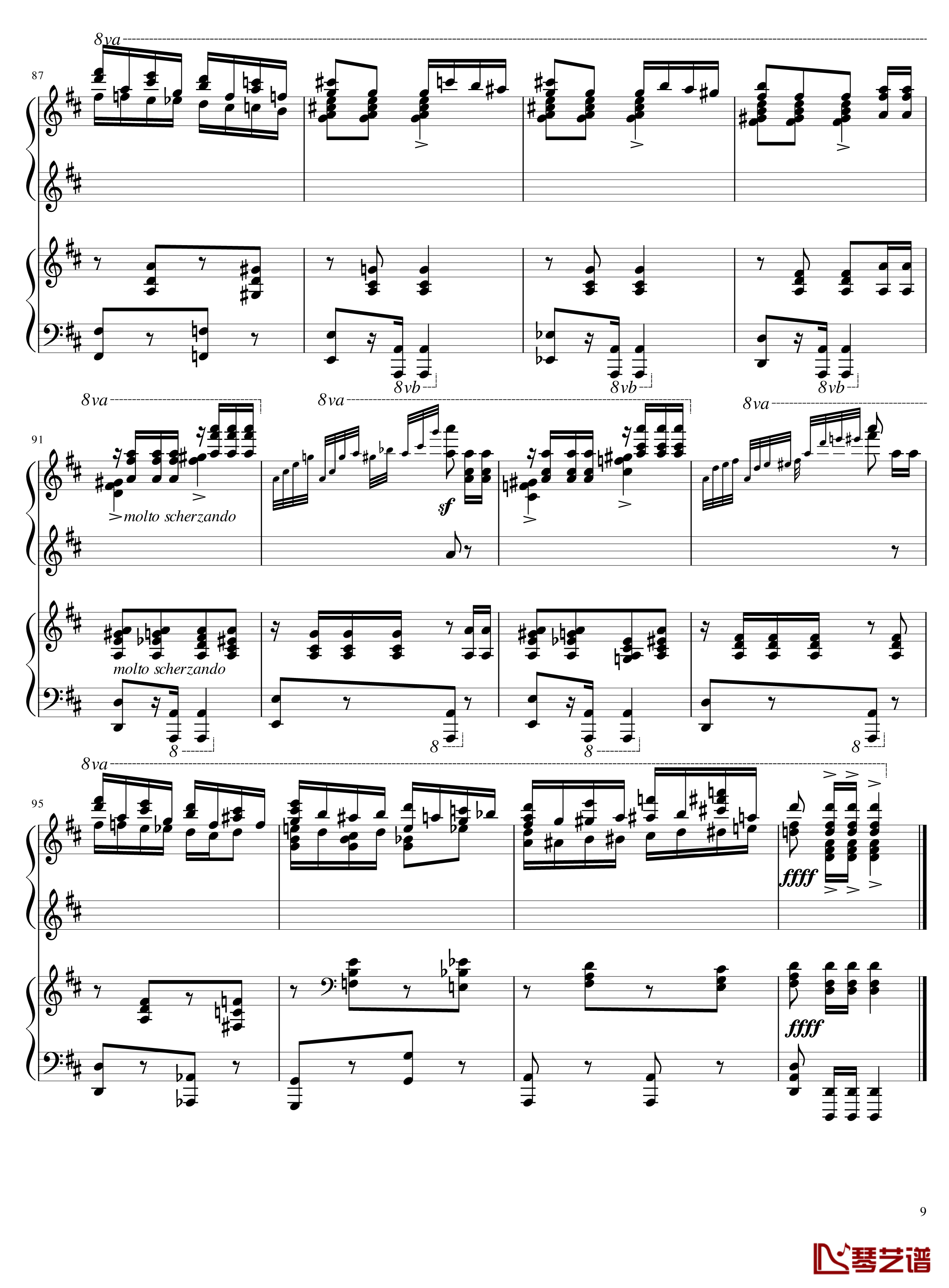 Italian Polka钢琴谱-意大利波尔卡-拉赫马尼若夫9