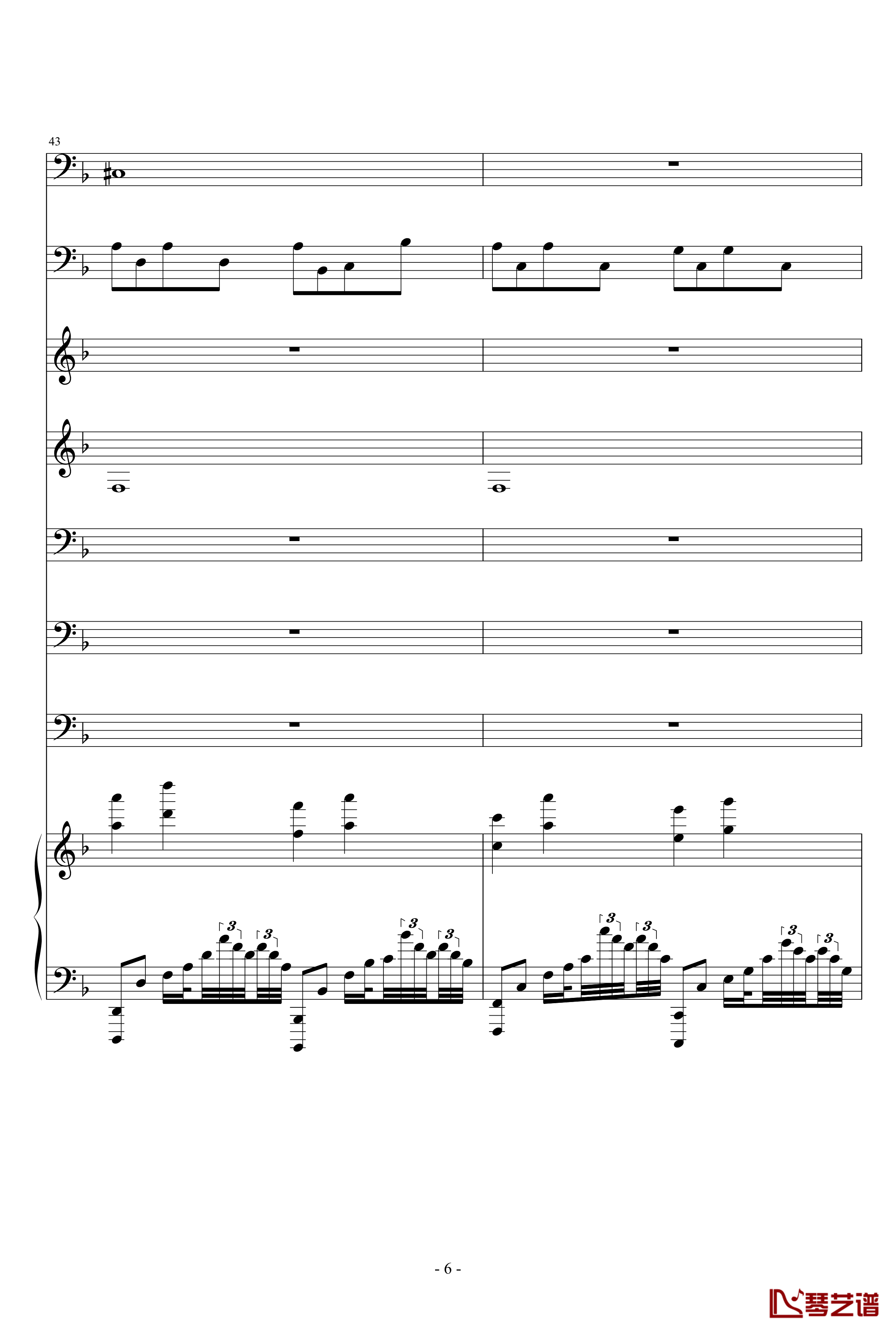The Song of AFCG钢琴谱-Intro-Ｓòrγy.6