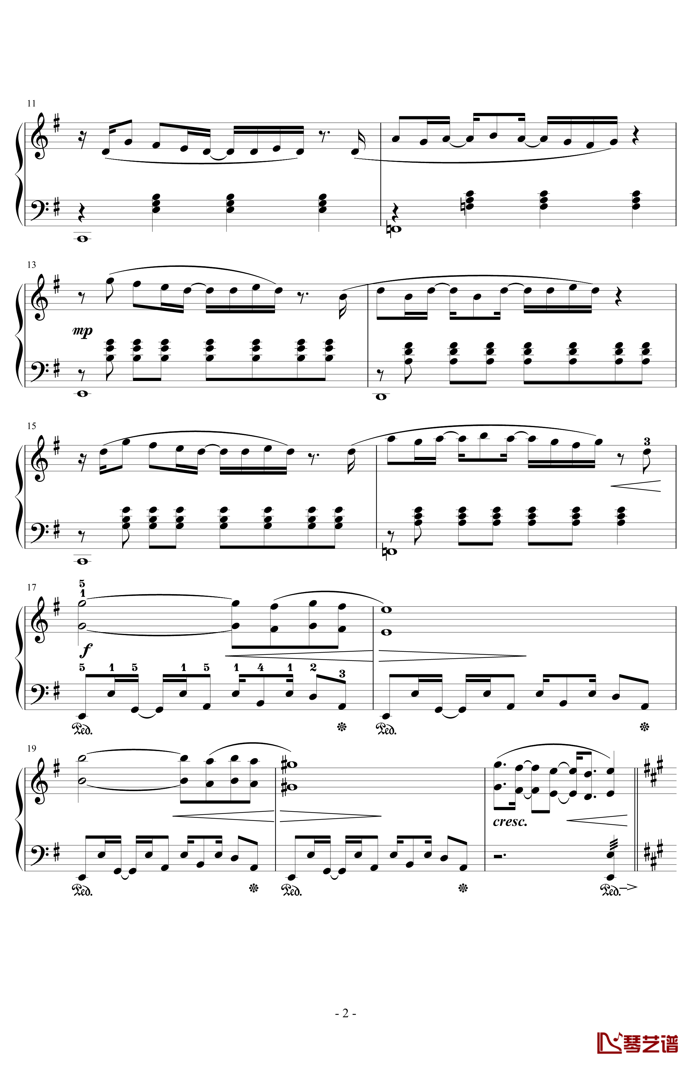 幽灵法则钢琴谱-初音未来2